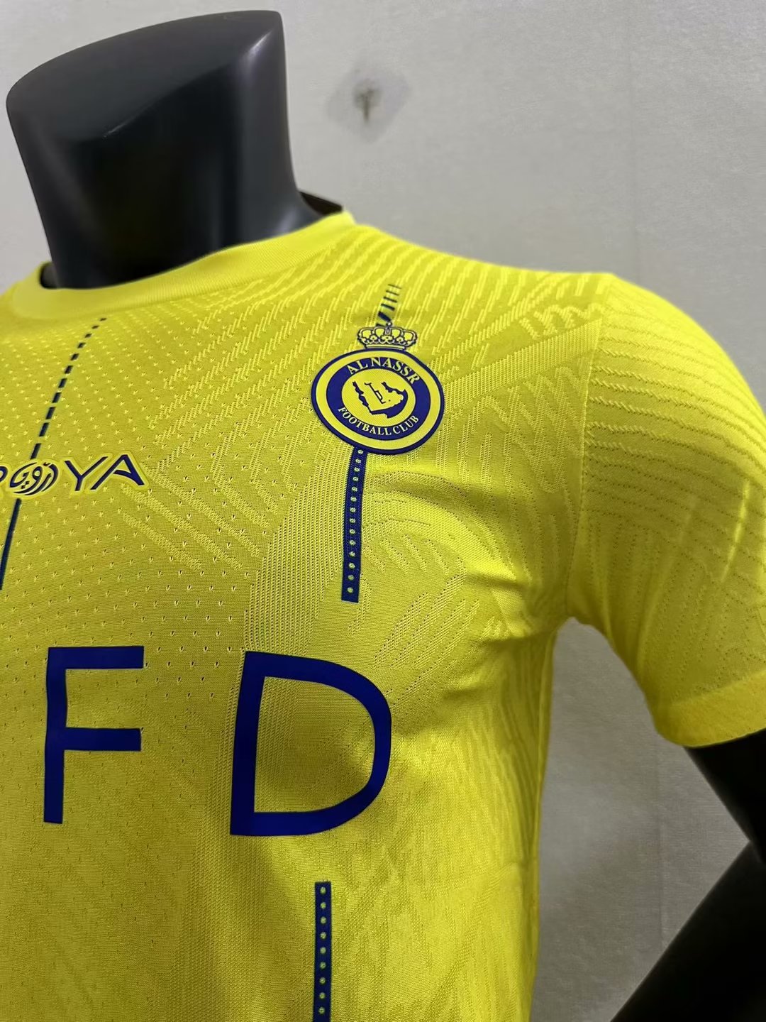 23/24 Al Nassr Home Player Version Soccer Jersey - leoleo123123