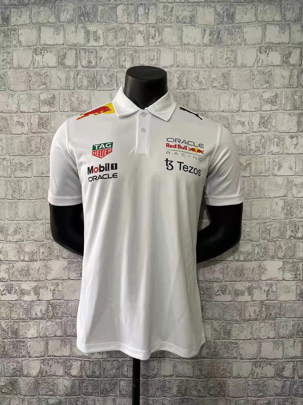2022 Red Bull Racing White F1 Team POLO T-Shirt - leoleo123123