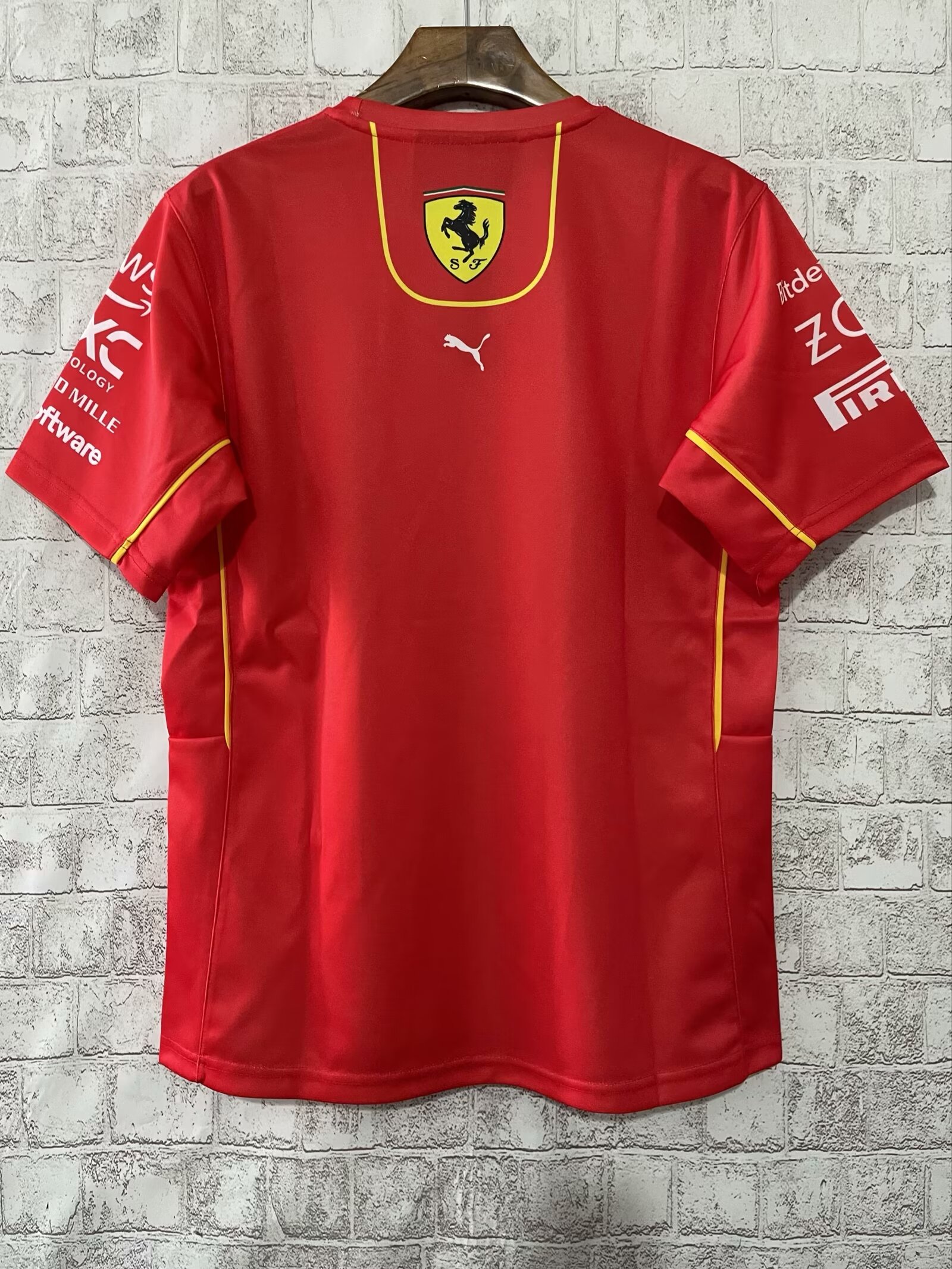 2024 Ferrari F1 Team POLO Round Collar T-Shirt - leoleo123123