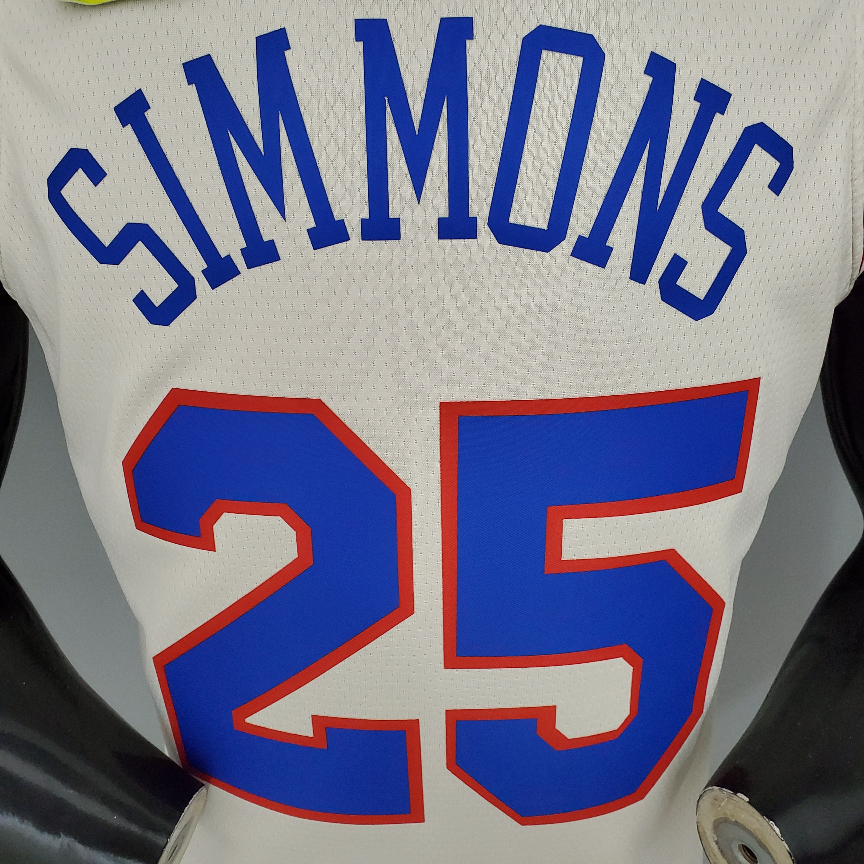 NBA Men Season 2021 Philadelphia 76ers White Rewarding Version #25 SIMMONS Jersey High Quality Name and Number Print - leoleo123123