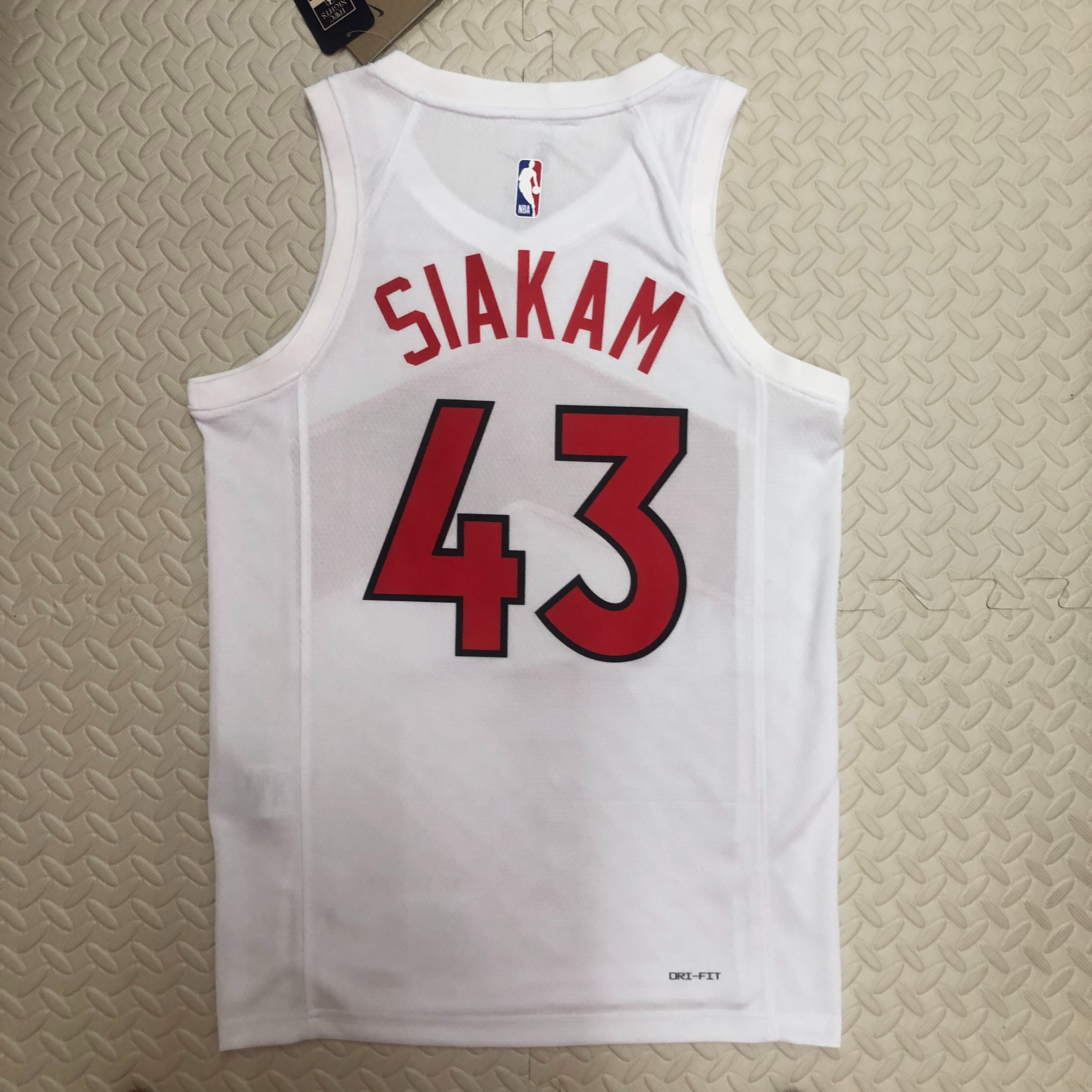 NBA Men Toronto Raptors White #43 SIAKAM Jersey High Quality Name and Number Print - leoleo123123