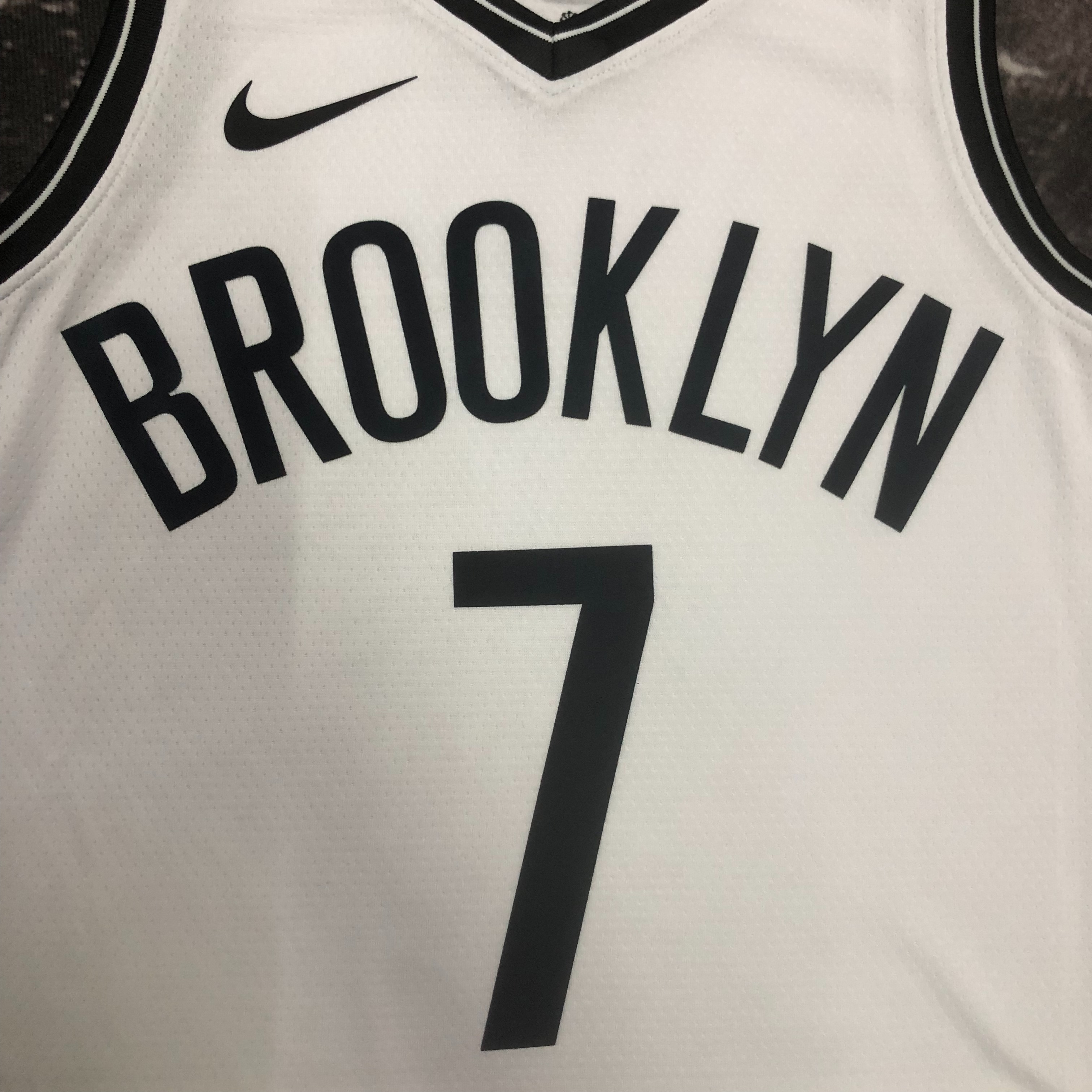 NBA Men 2023 Brooklyn Nets White #7 DURANT Jersey High Quality Name and Number Print - leoleo123123