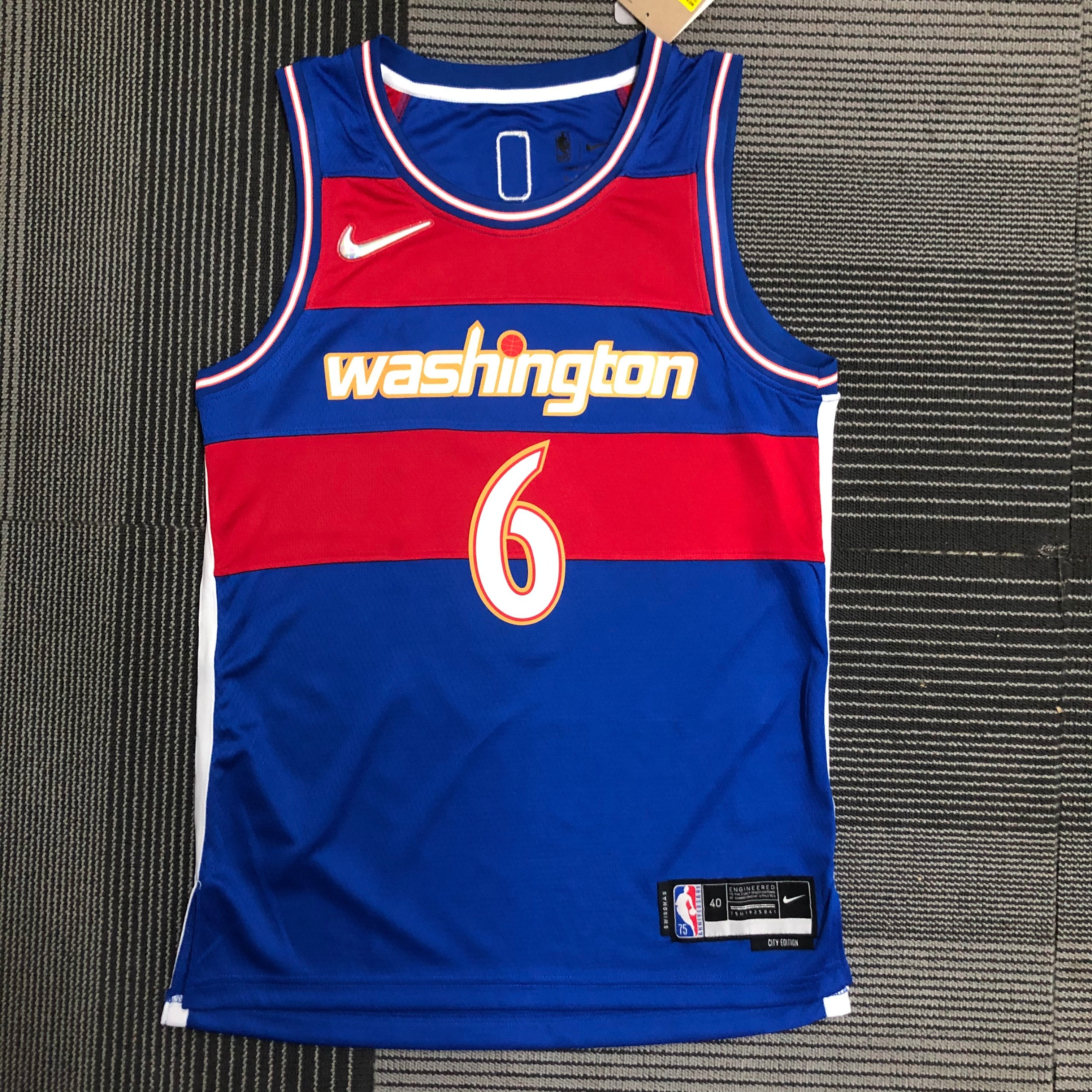 NBA Men 75th Anniversary Season 2022 Washington Wizards Blue #6 HARRELL Jersey High Quality Name and Number Print - leoleo123123
