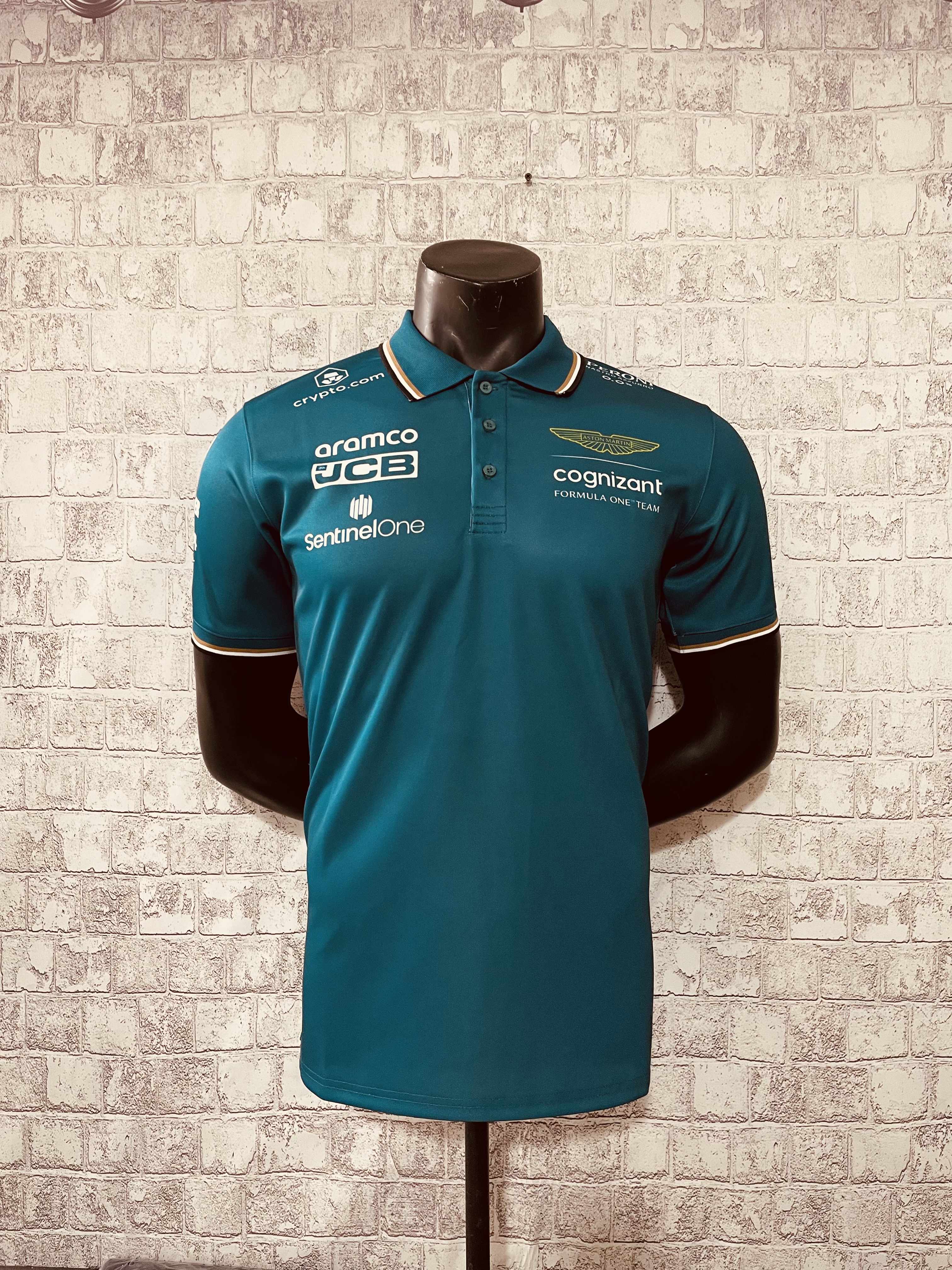 2023 Aston Martin Cognizant F1 Team Polo T-Shirt - leoleo123123