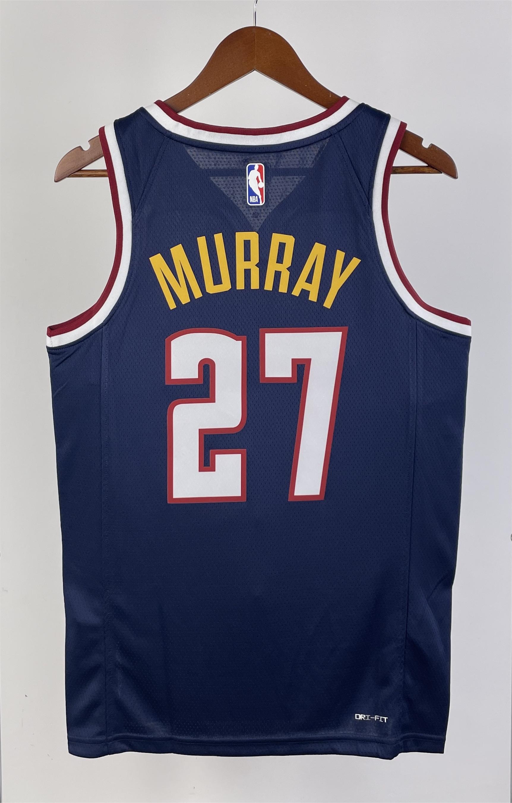 NBA Men Season 2023 Denver Nuggets Dark Blue #27 MURRAY Jersey High Quality Name and Number Print - leoleo123123