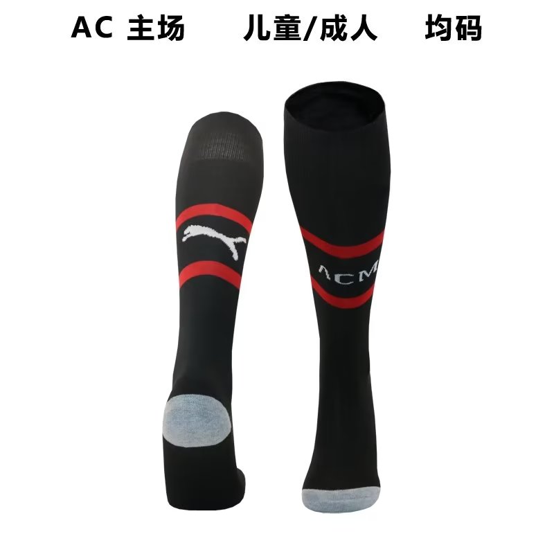 23/24 AC Milan Home Socks for Adults & Kids - leoleo123123