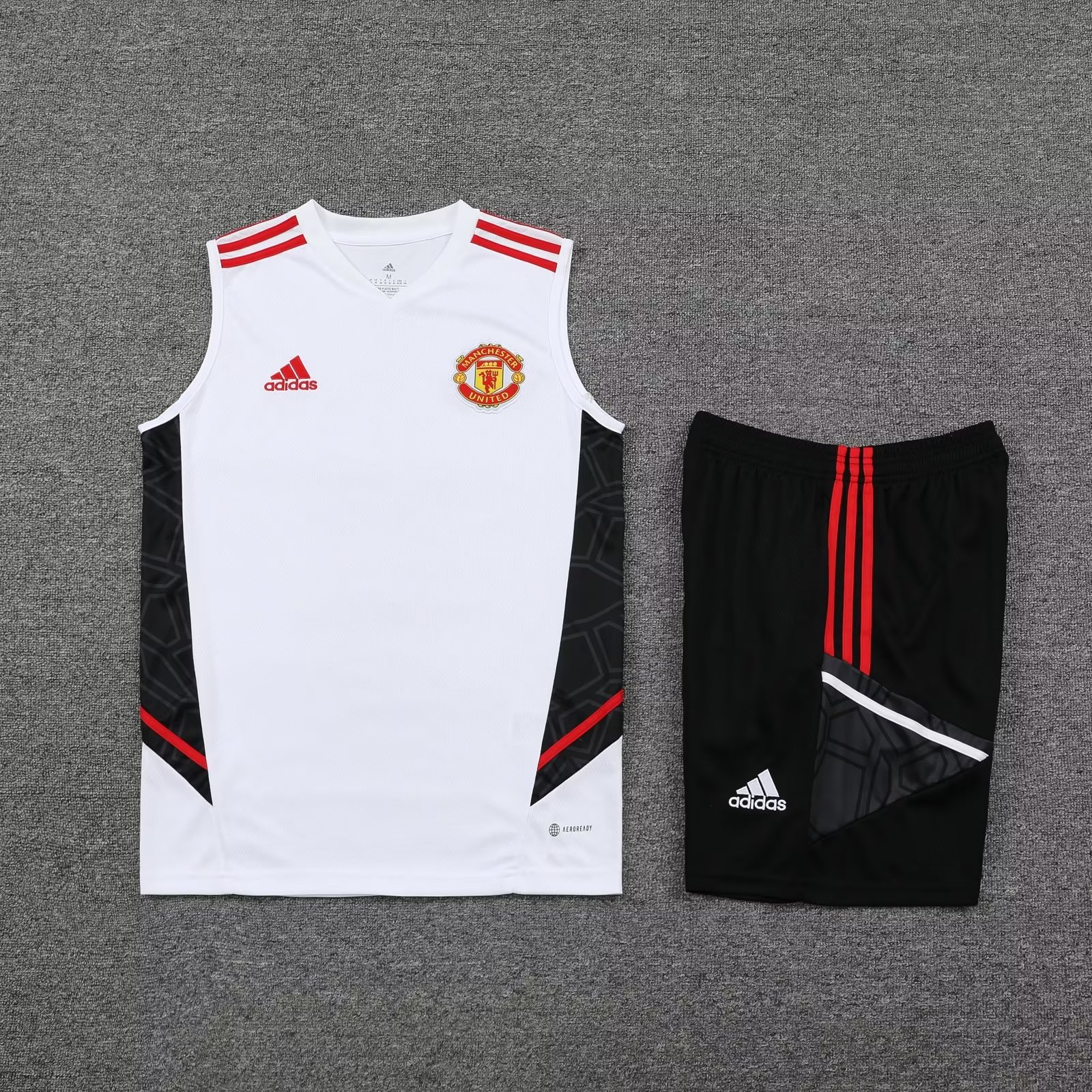 22/23 Manchester United White Vest Training Tracksuit - leoleo123123