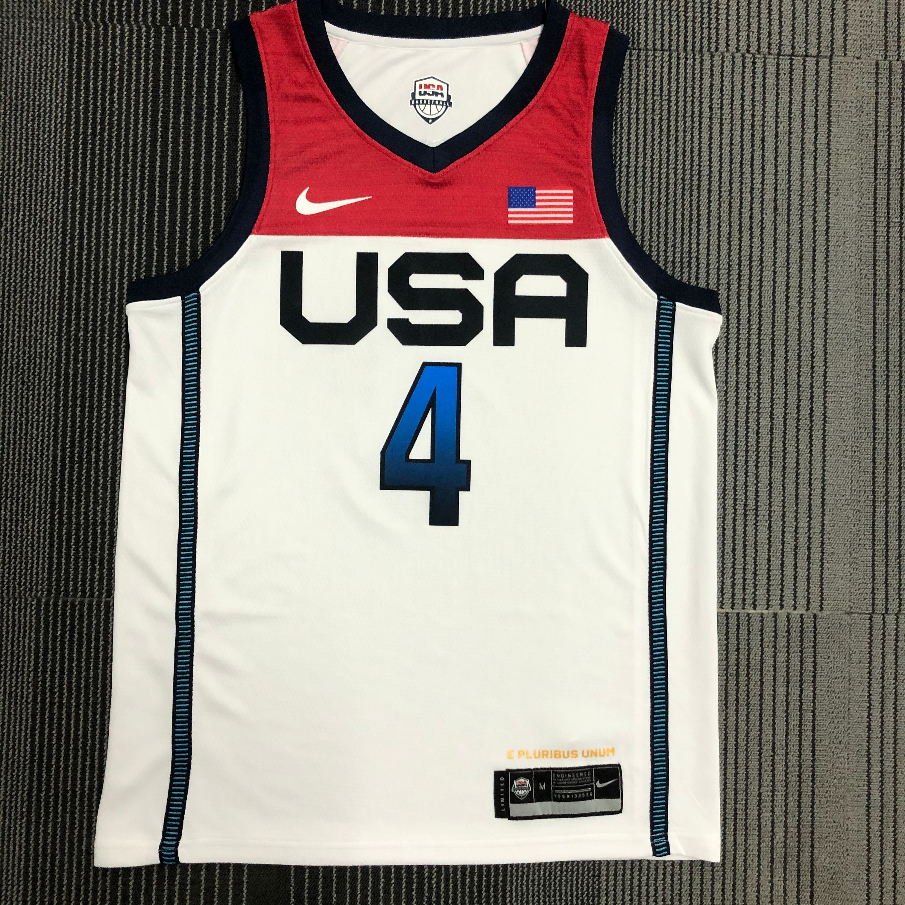 NBA Men Tokoyo Olimpics 2020 USA National White #4 BEAL Jersey High Quality Name and Number Print - leoleo123123