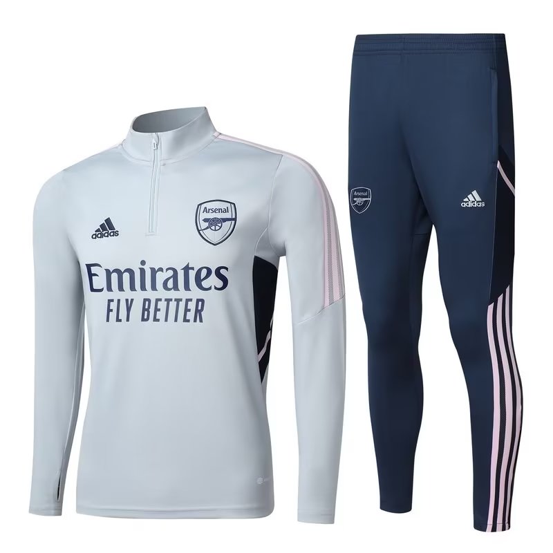 22-23 Arsenal Light Grey Sweater Tracksuit Thai Quality - leoleo123123