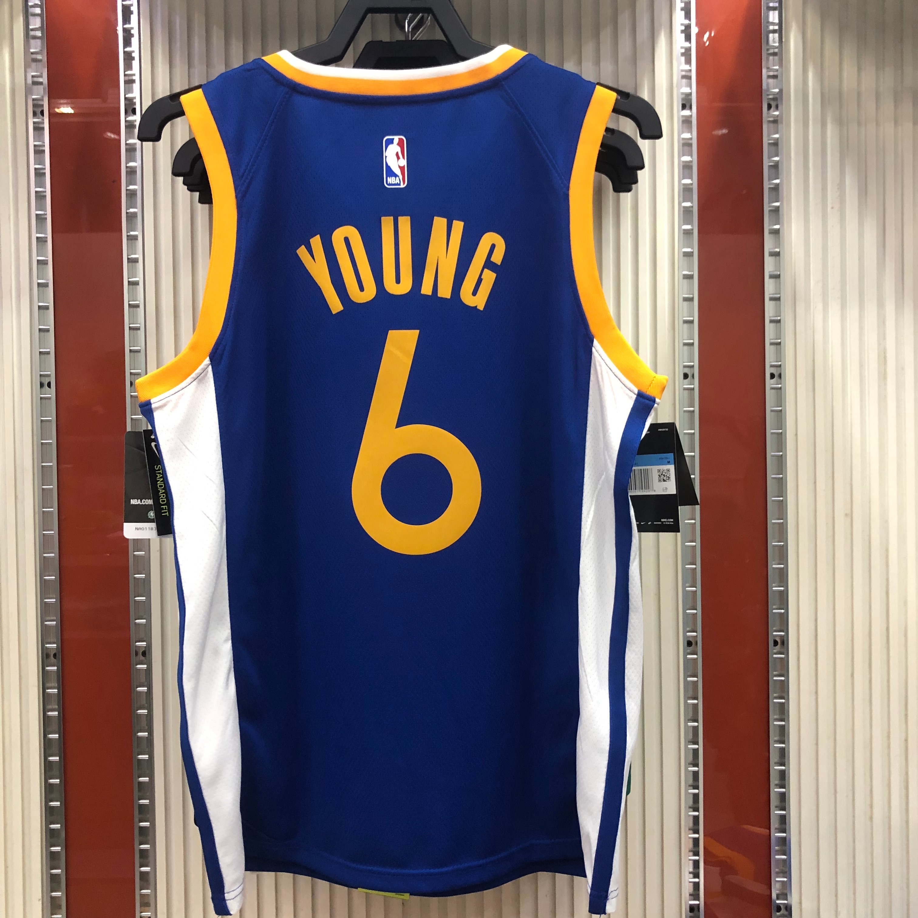 NBA Men Golden State Warriors Blue #6 YOUNG Jersey High Quality Name and Number Print - leoleo123123