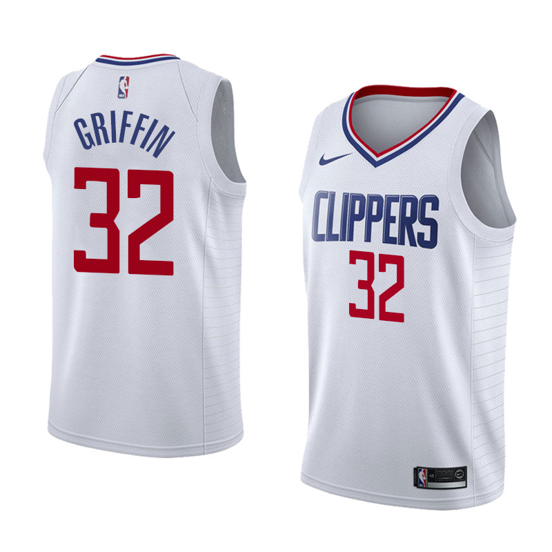 NBA Men Los Angeles Clippers White #32 GRIFFIN Jersey High Quality Name and Number Print - leoleo123123