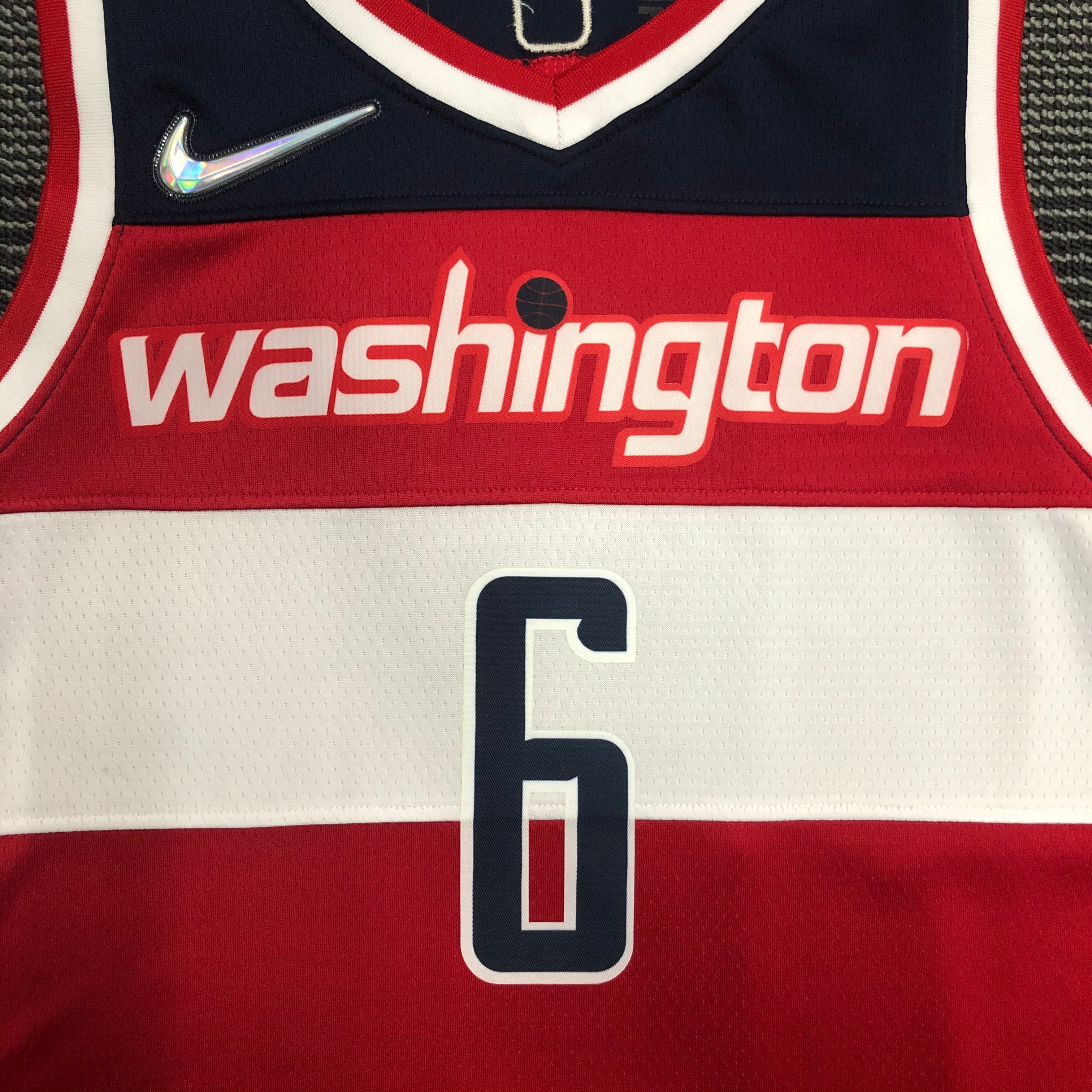 NBA 75th Anniversary Men Washington Wizards Red #6 HARRELL Jersey High Quality Name and Number Print - leoleo123123