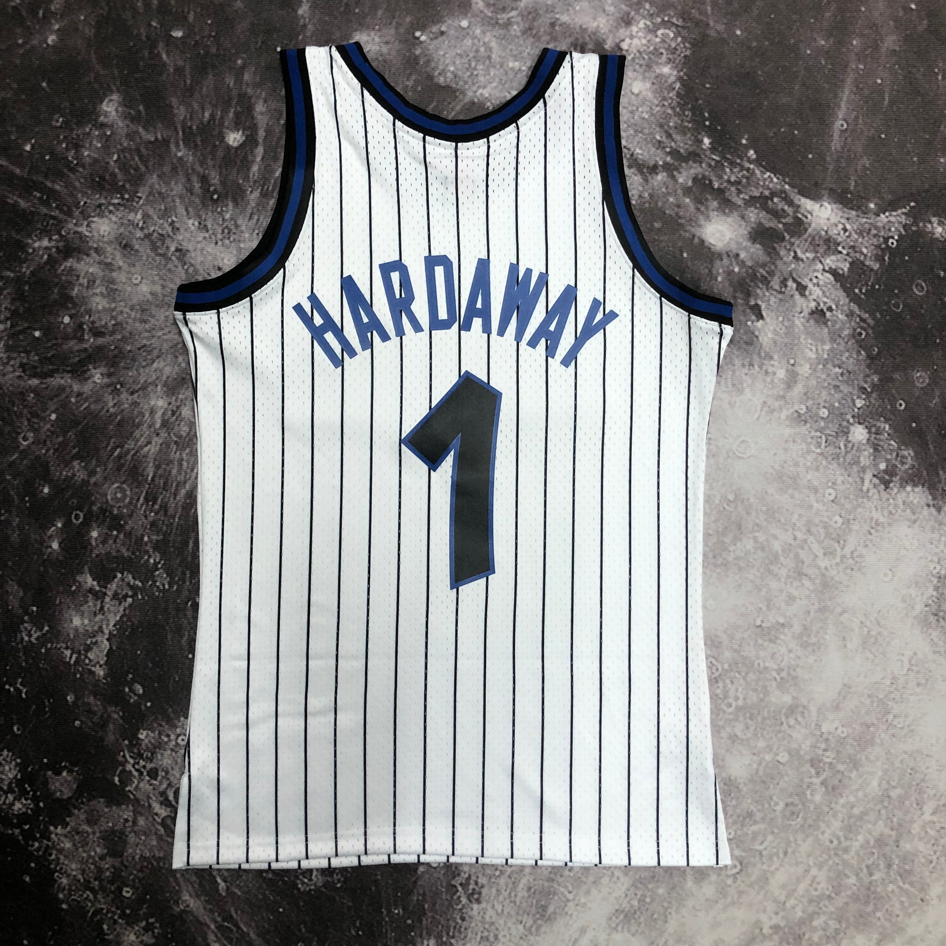 NBA Season Season 93-94 Orlando Magic White #1 HARDAWAY Jersey High Quality Name and Number Print - leoleo123123