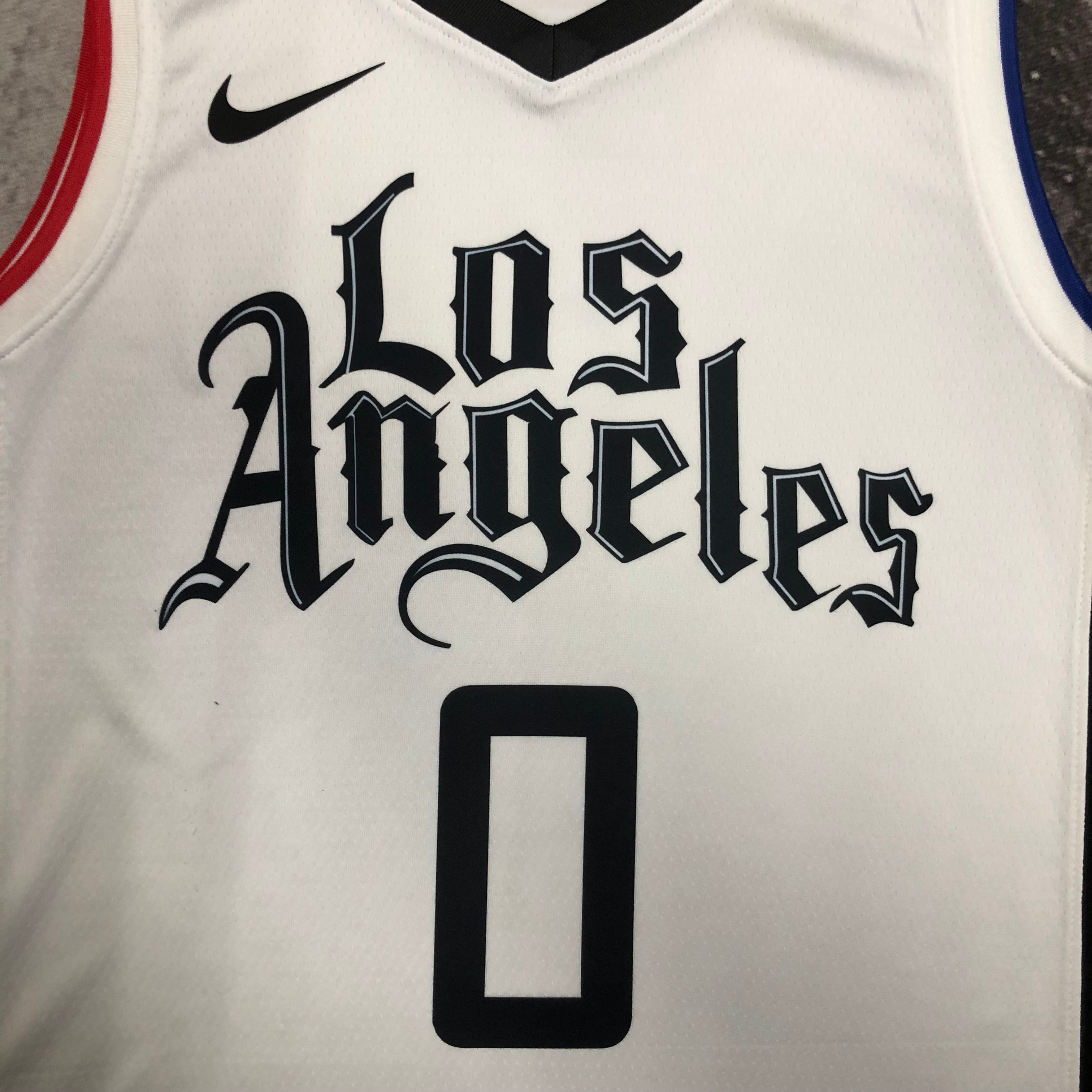 NBA Season 20-21 Men Los Angeles Clippers in Latin White City #0 WESTBROOK Jersey High Quality Name and Number Print - leoleo123123