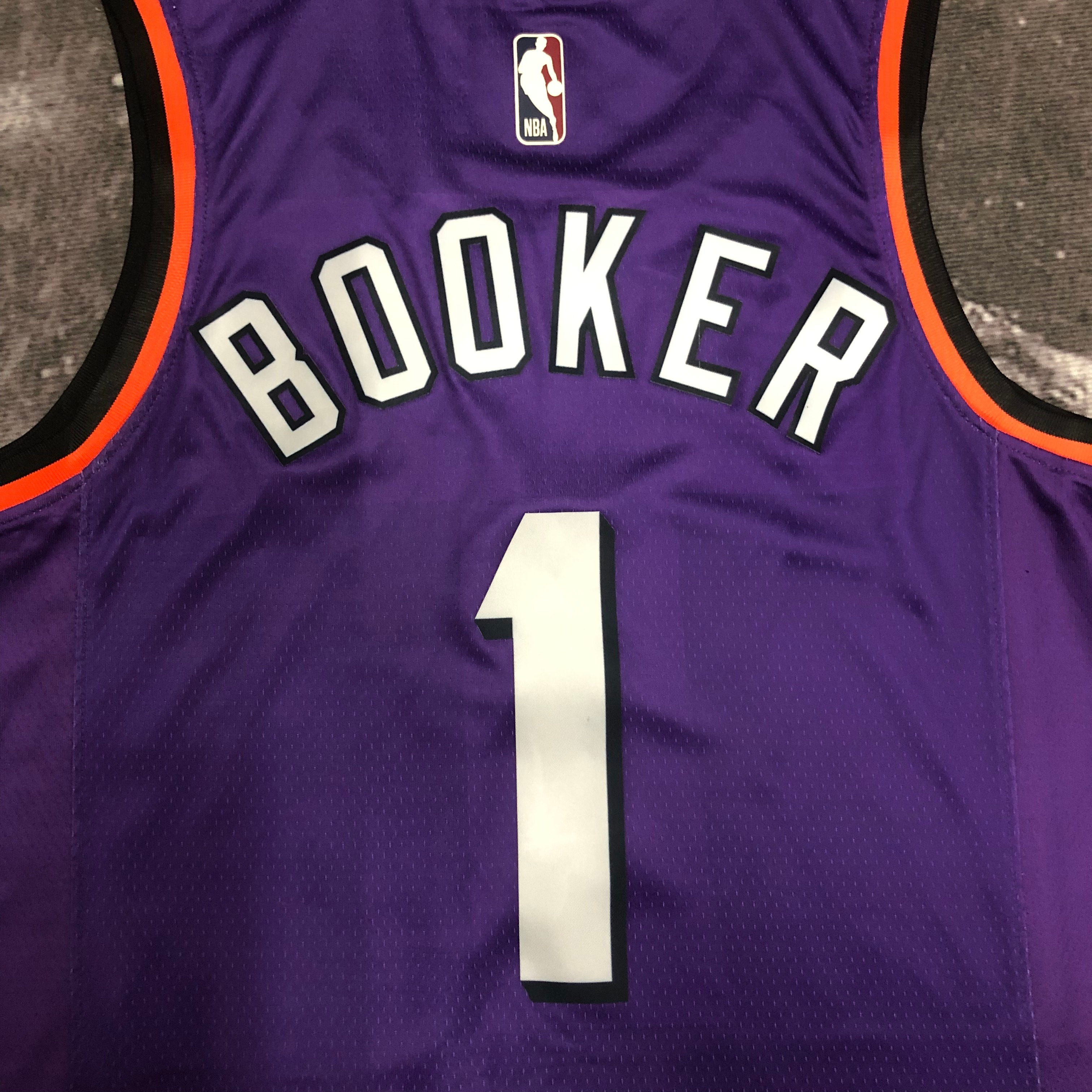 NBA Men Season 2023 Phoenix Suns Purple Retro #1 BOOKER Jersey High Quality Name and Number Print - leoleo123123