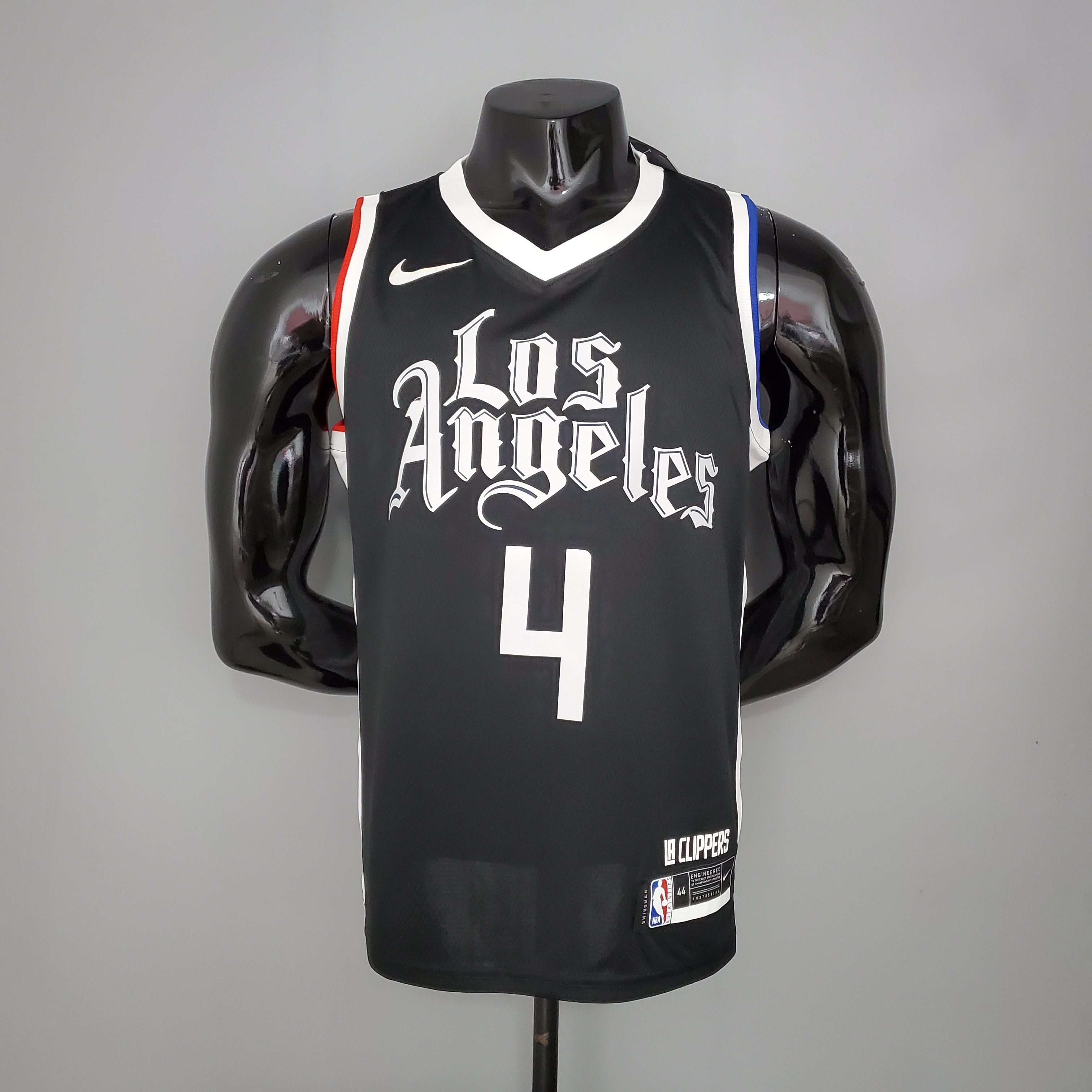 NBA Season 20-21 Men Los Angeles Clippers in Latin Black City #4 RONDO Jersey High Quality Name and Number Print - leoleo123123