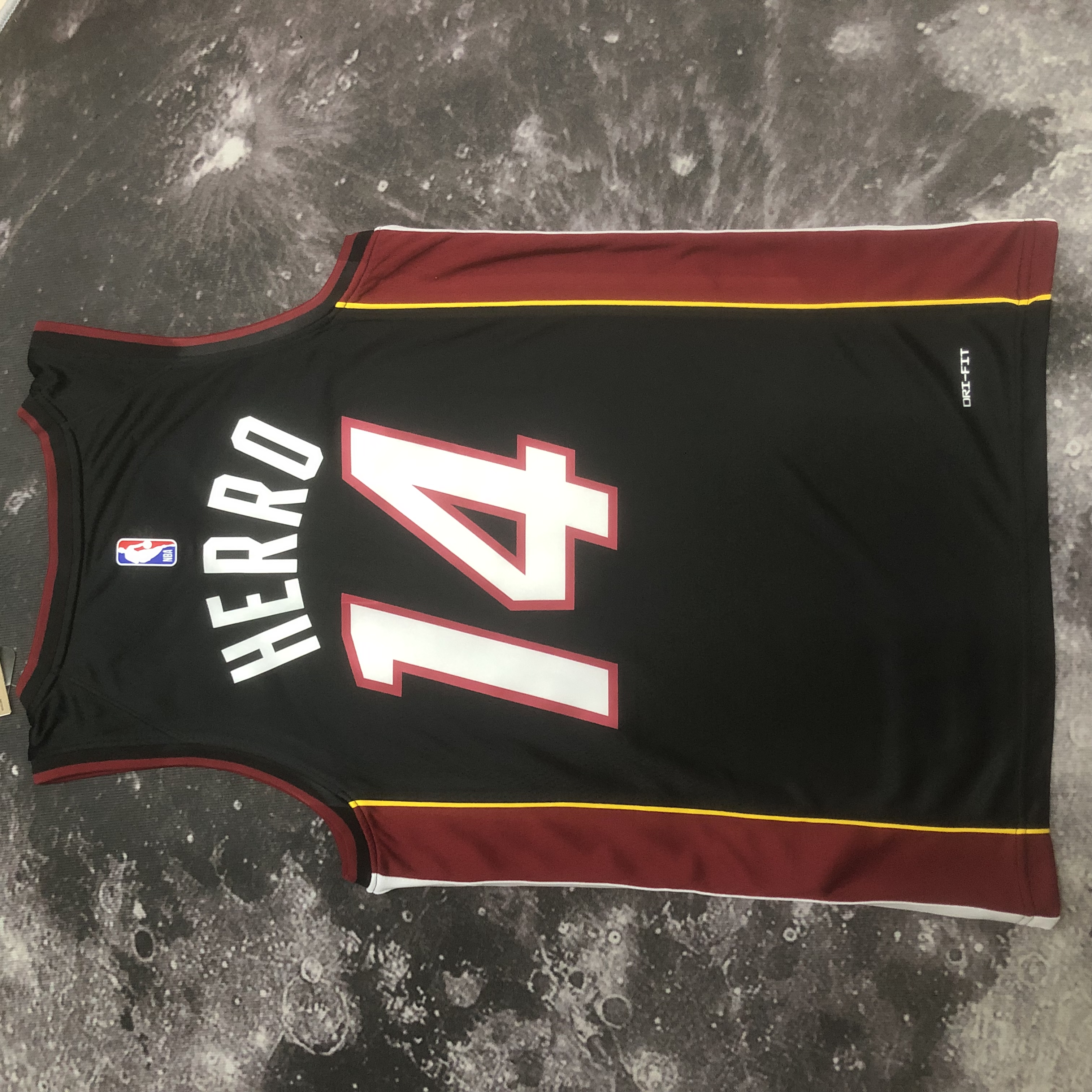 NBA Men Season 2023 Miami Heat Black #14 HERRO Jersey High Quality Name and Number Print - leoleo123123
