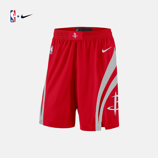 NBA Men Houston Rockets Red Pant Short High Quality Name and Number Print - leoleo123123