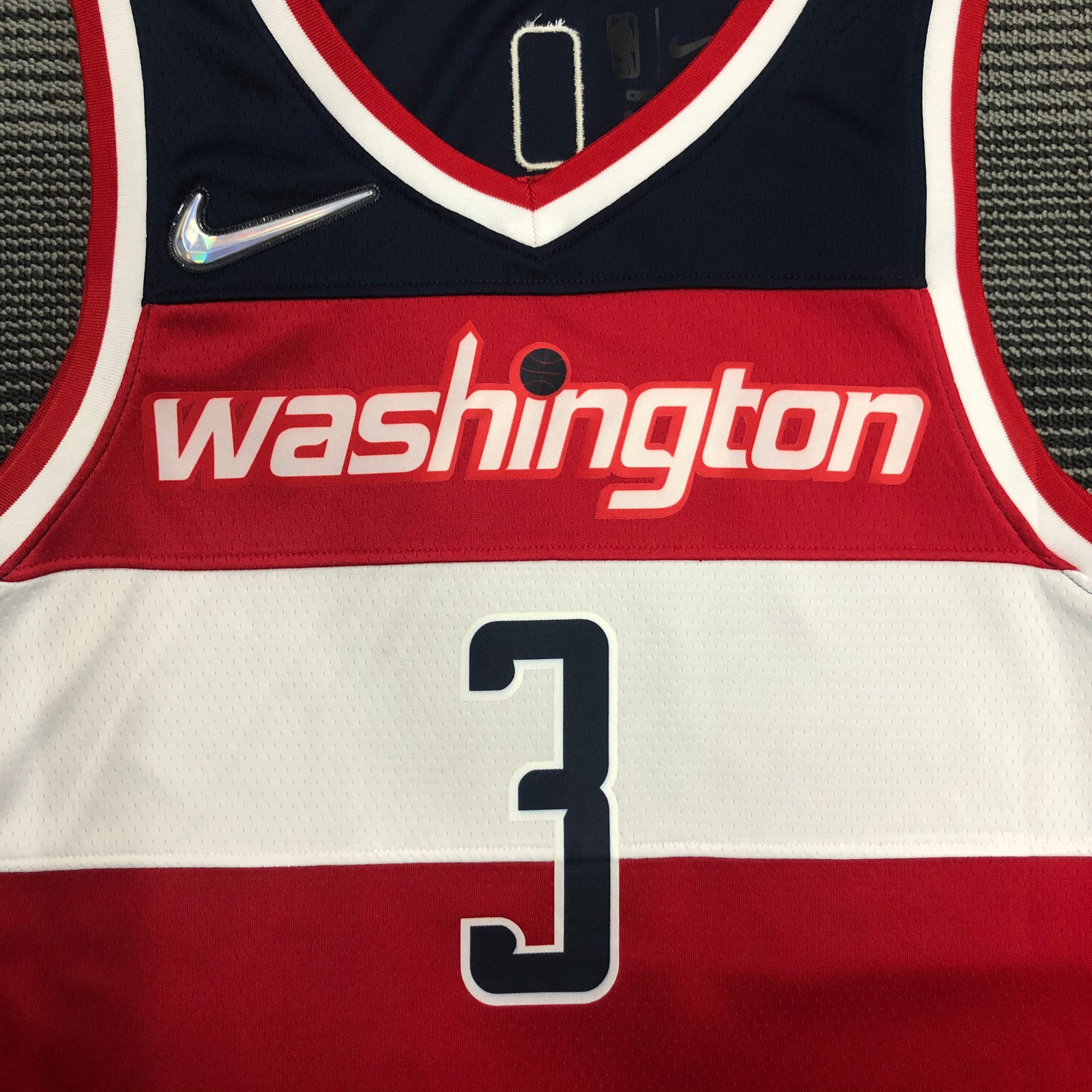 NBA 75th Anniversary Men Washington Wizards Red #3 BEAL Jersey High Quality Name and Number Print - leoleo123123