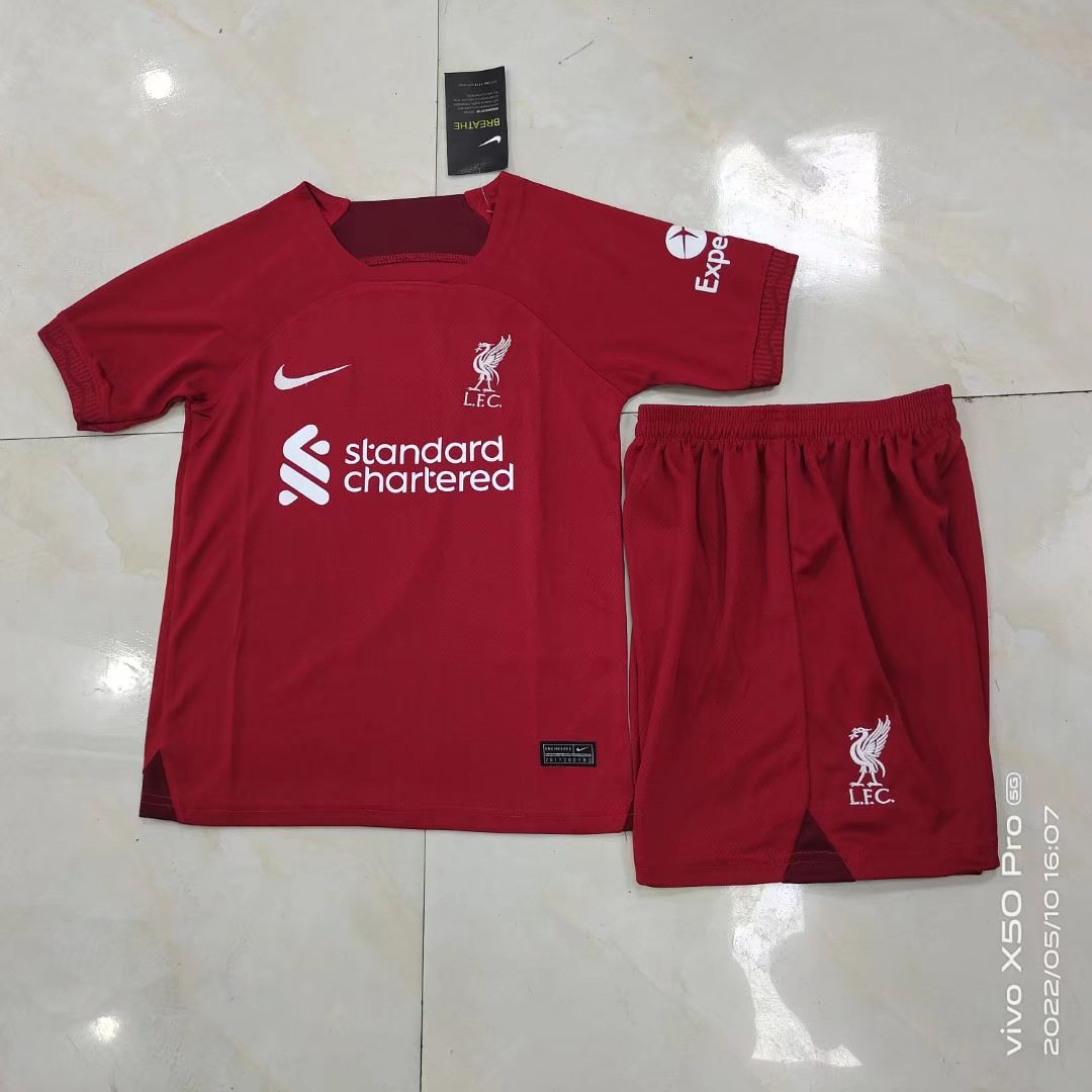 22/23 Liverpool Home Kids Jersey - leoleo123123