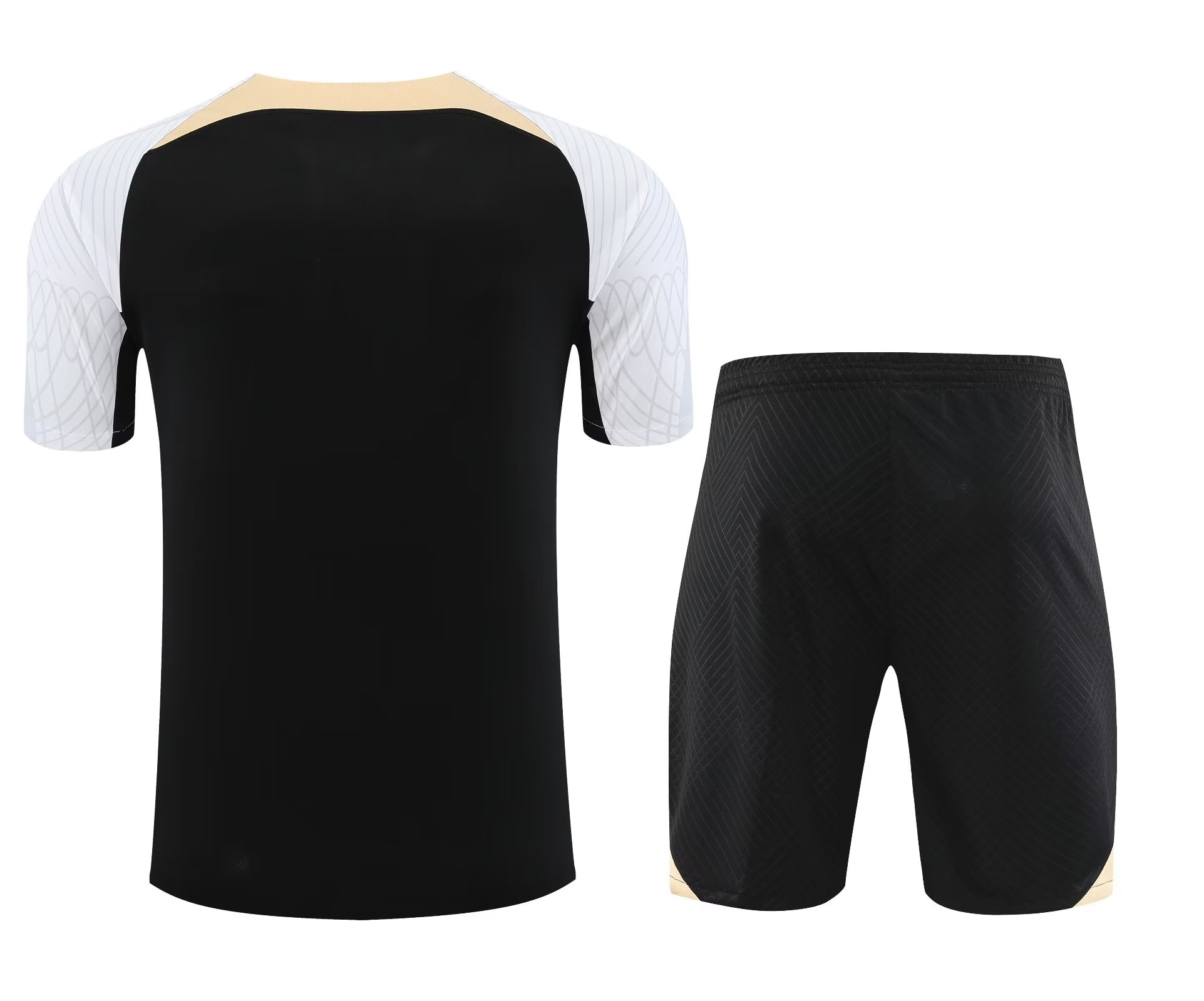 23/24 Chelsea Black Training Set--Short sleeve and Short Pant Training Tracksuit - leoleo123123