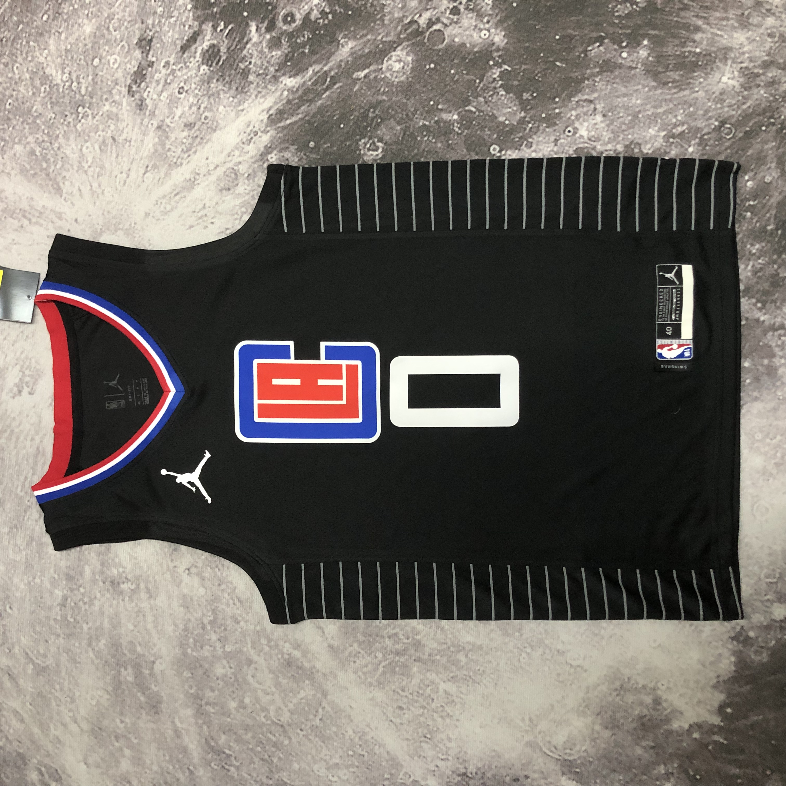 NBA Men Season 2021 Los Angeles Clippers Black City #0 WESTBROOK Jersey with Jordan Logo High Quality Name and Number Print - leoleo123123
