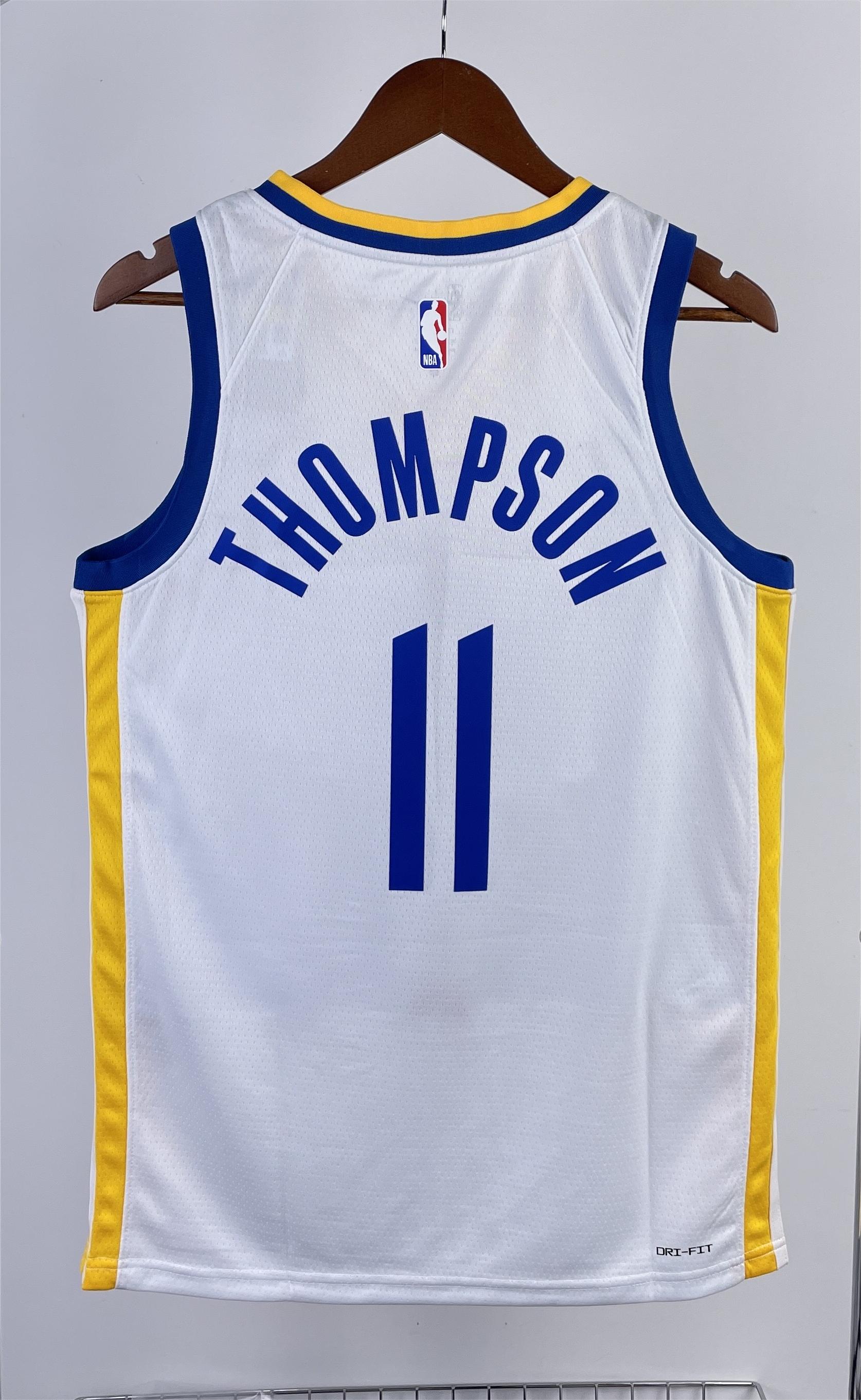 NBA Men 2023 Golden State Warriors White #11 THOMPSON Swingman Jersey - leoleo123123