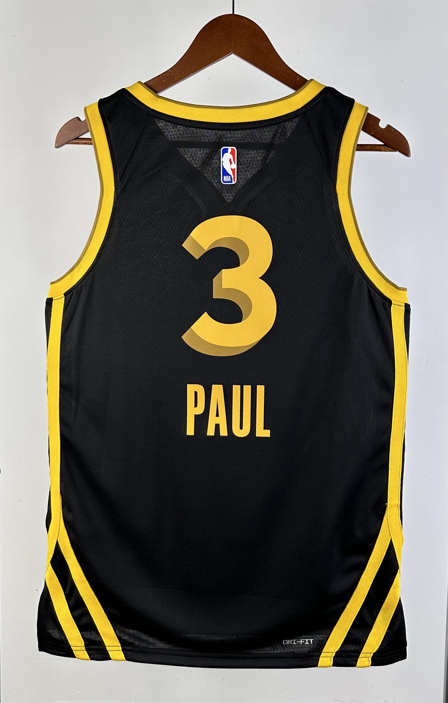NBA Men 2024 Golden State Warriors City Edition #3 PAUL Swingman Jersey - leoleo123123