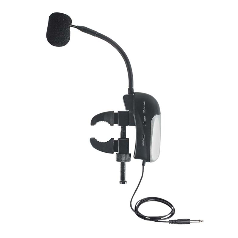Clarinet Microphone or Flute Pickup Clip-On for Musical Wind Instrument Miking Wired Stage Perform Musician Studio Record ACEMIC - leoleo123123