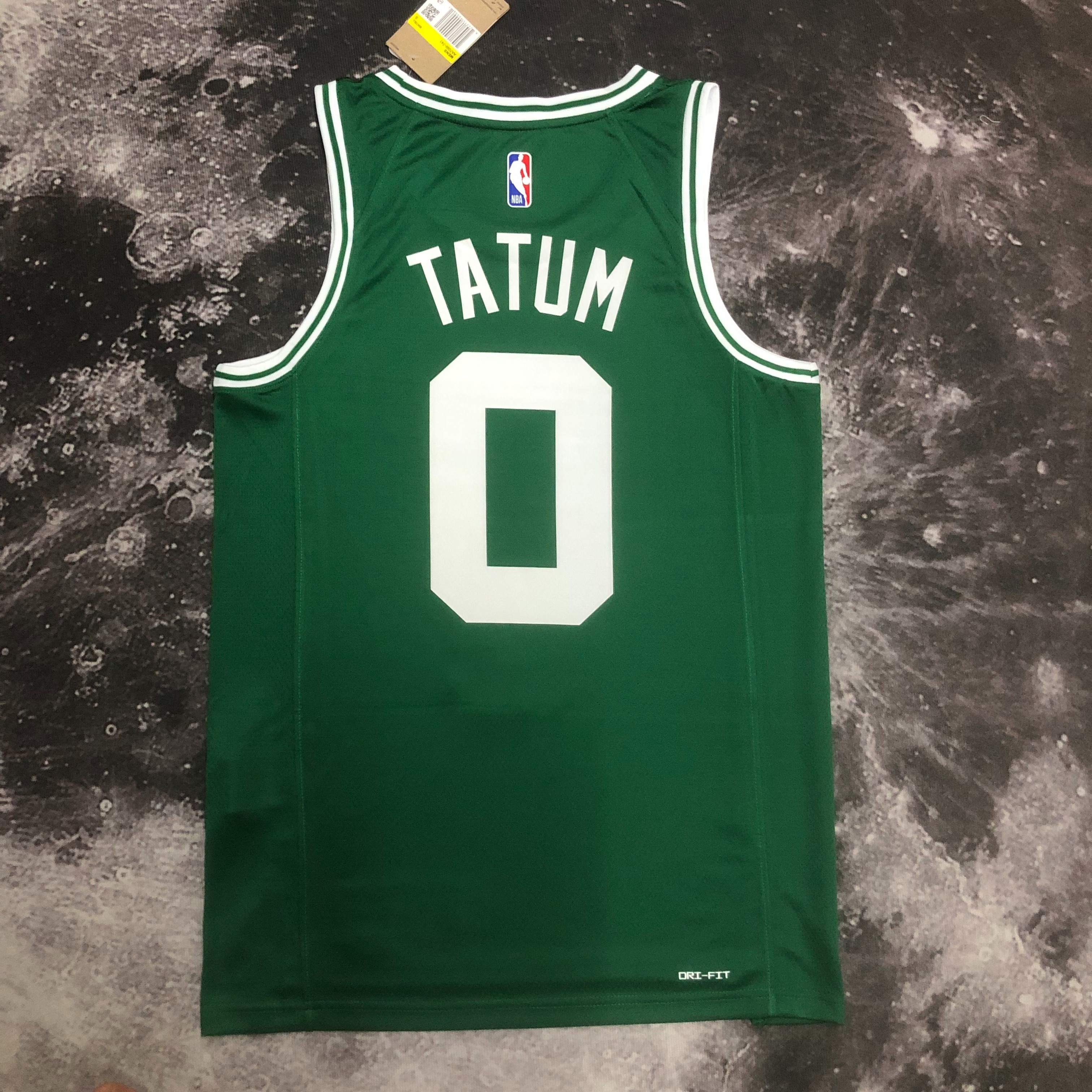 NBA Men Season 2023 Boston Celtics Green #0 TATUM Jersey High Quality Name and Number Print - leoleo123123