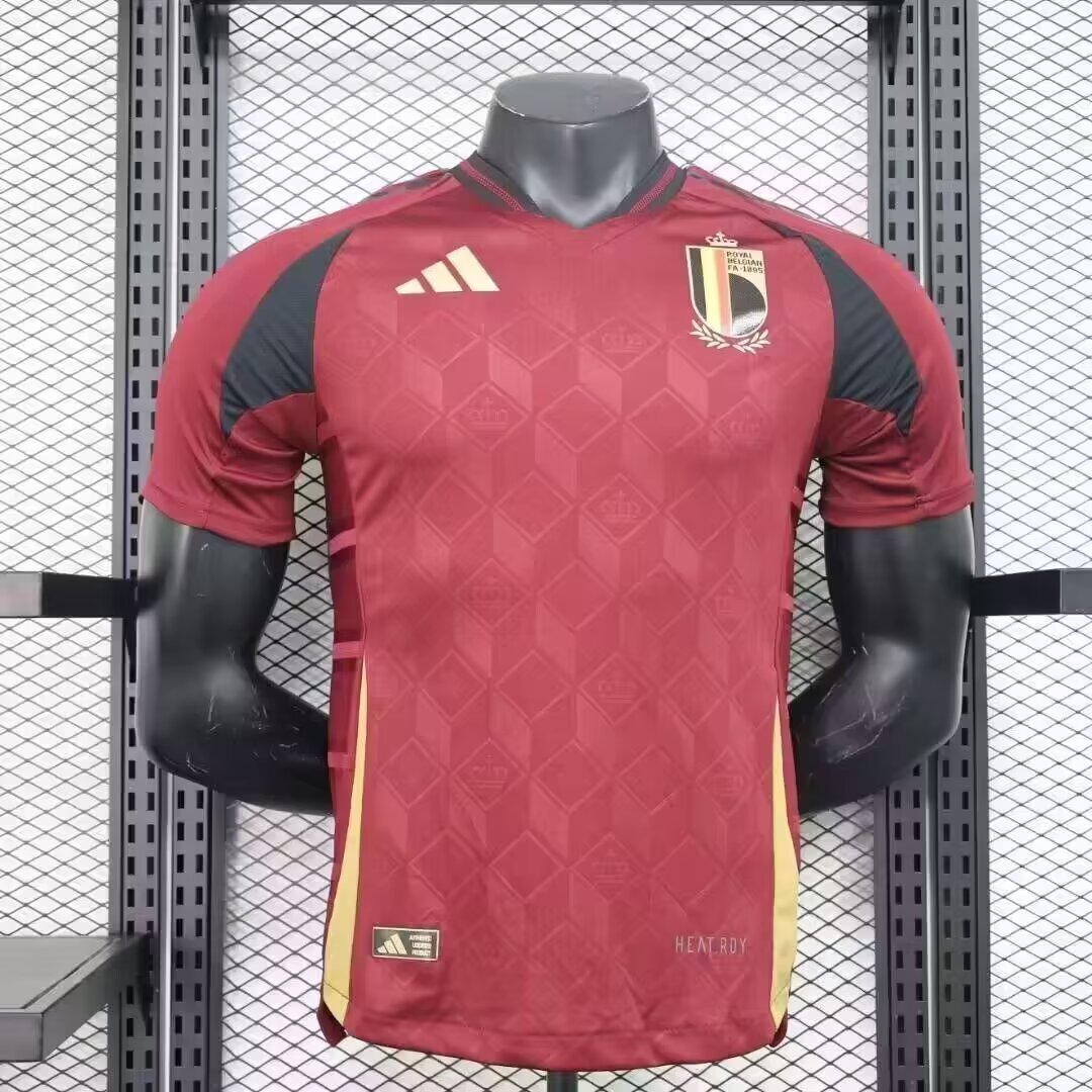 24/25 Belgium Home Soccer Jersey Player Version 1:1 Quality - leoleo123123