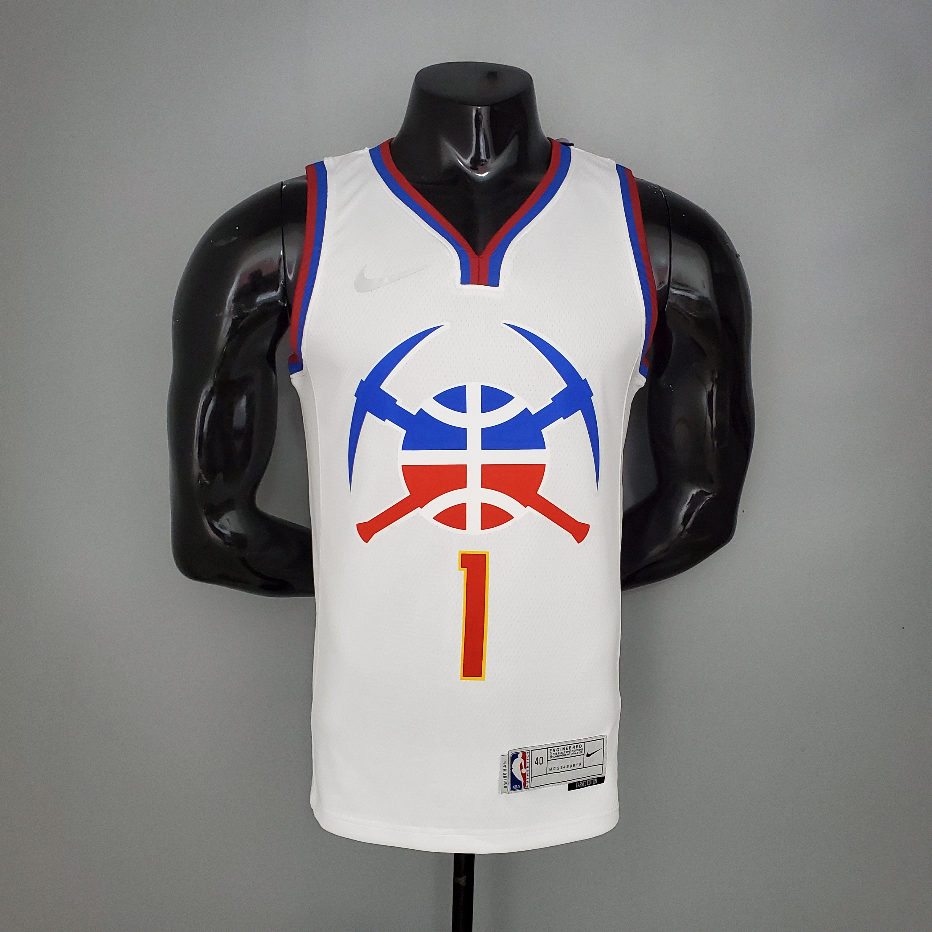 NBA Men Season 2021 Denver Nuggets White Award Version #1 PORTER JR. Jersey High Quality Name and Number Print - leoleo123123