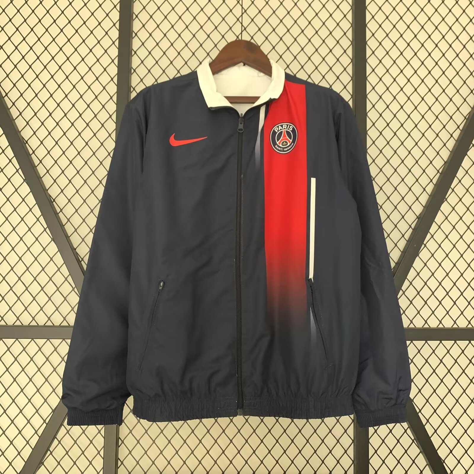 23/24 PSG Windbreaker Jacket two-sided Jacket Thai Quality - leoleo123123