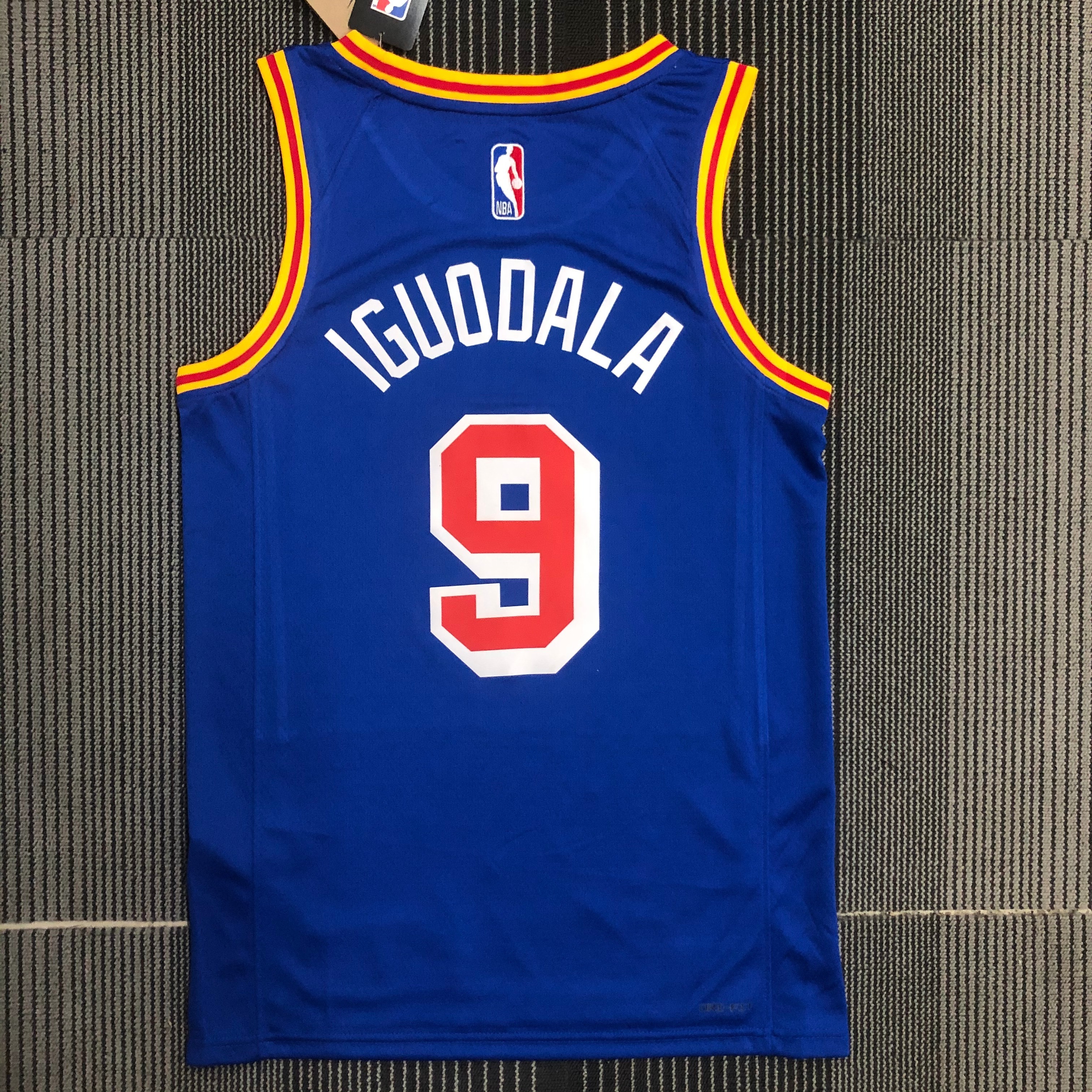 NBA Men Golden State Warriors Retro Blue #9 IGUODALA Jersey High Quality Name and Number Print - leoleo123123