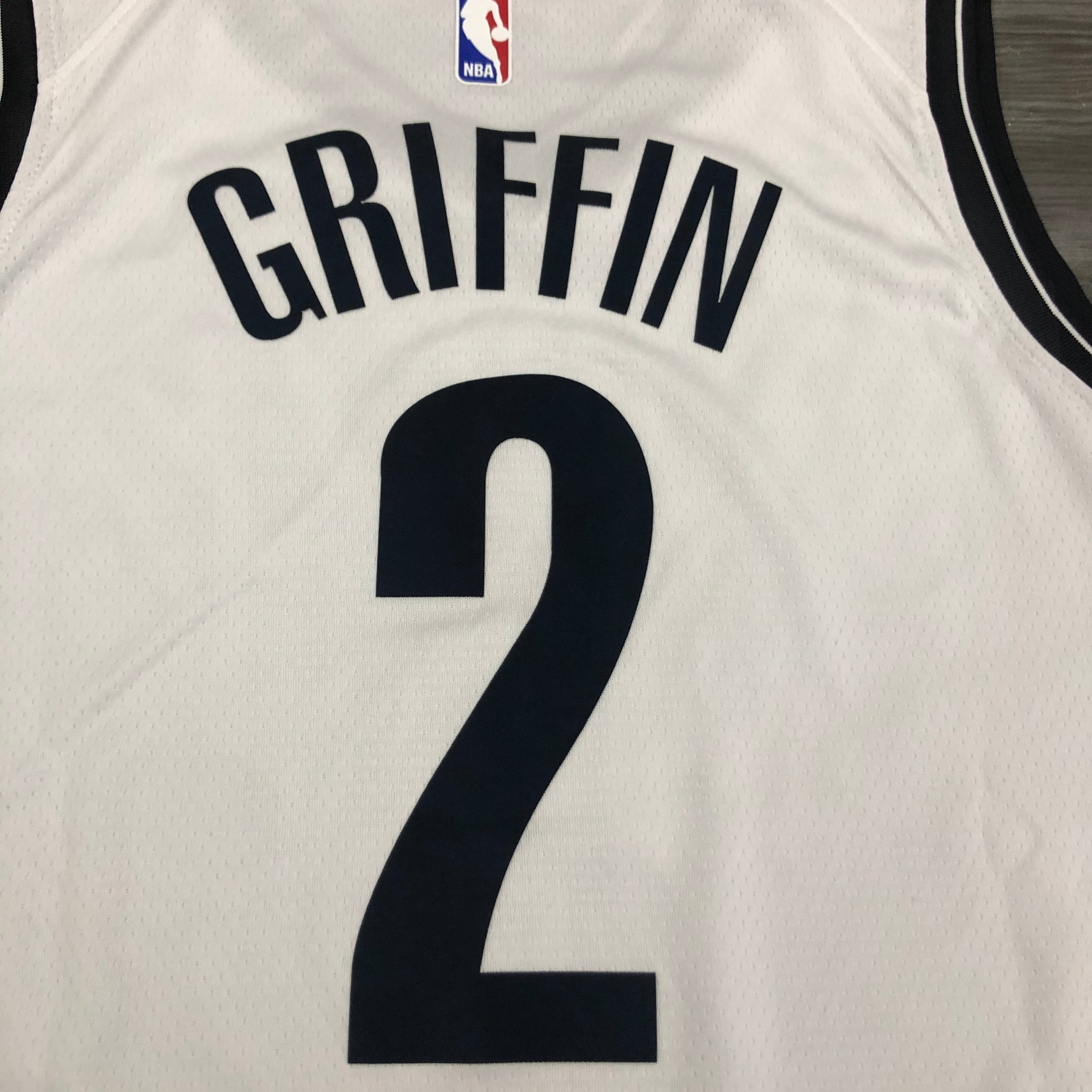 NBA Men New Brooklyn Nets White #2 GRIFFIN Jersey High Quality Name and Number Print - leoleo123123
