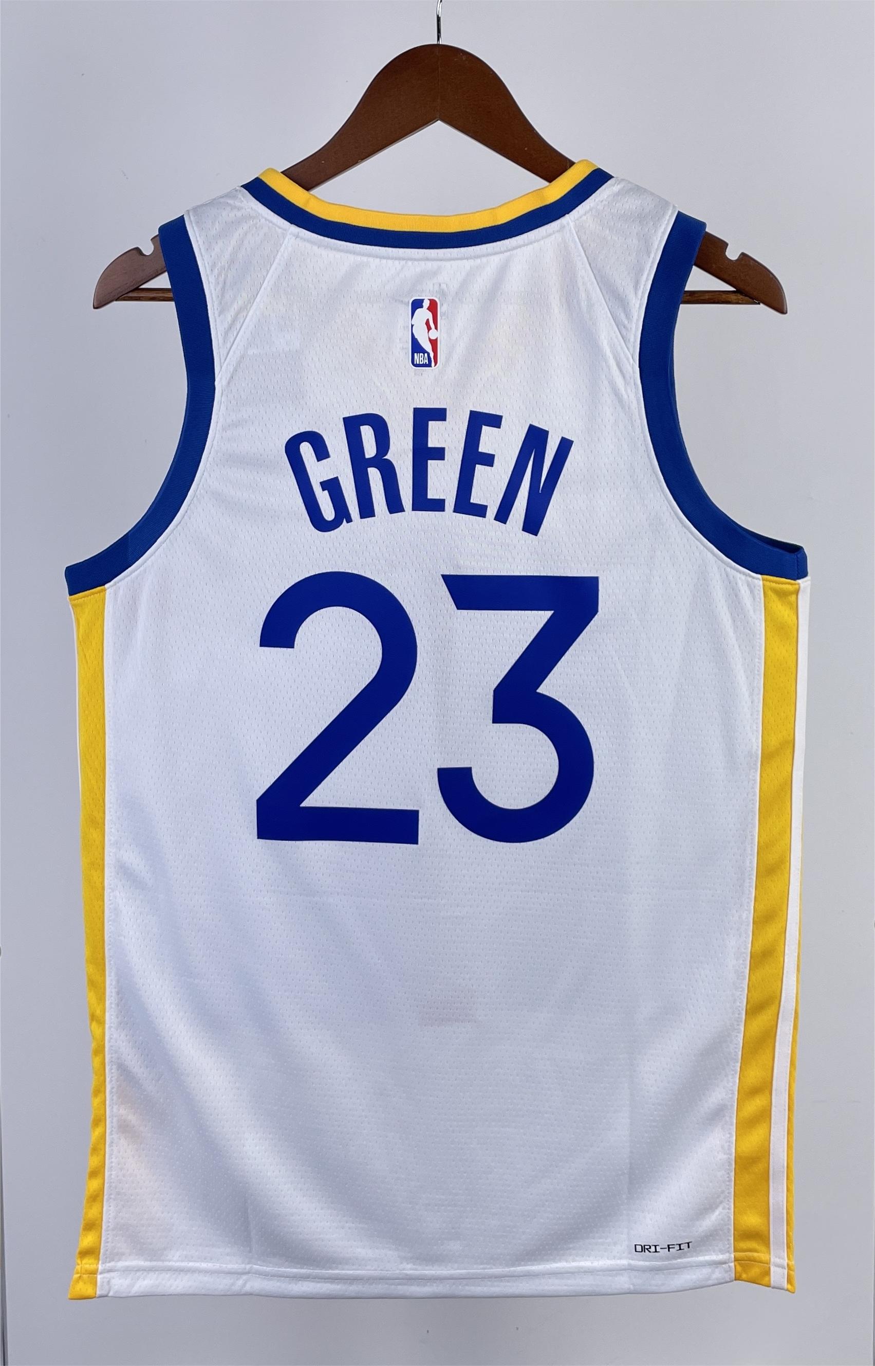 NBA Men 2023 Golden State Warriors White #23 GREEN Swingman Jersey - leoleo123123