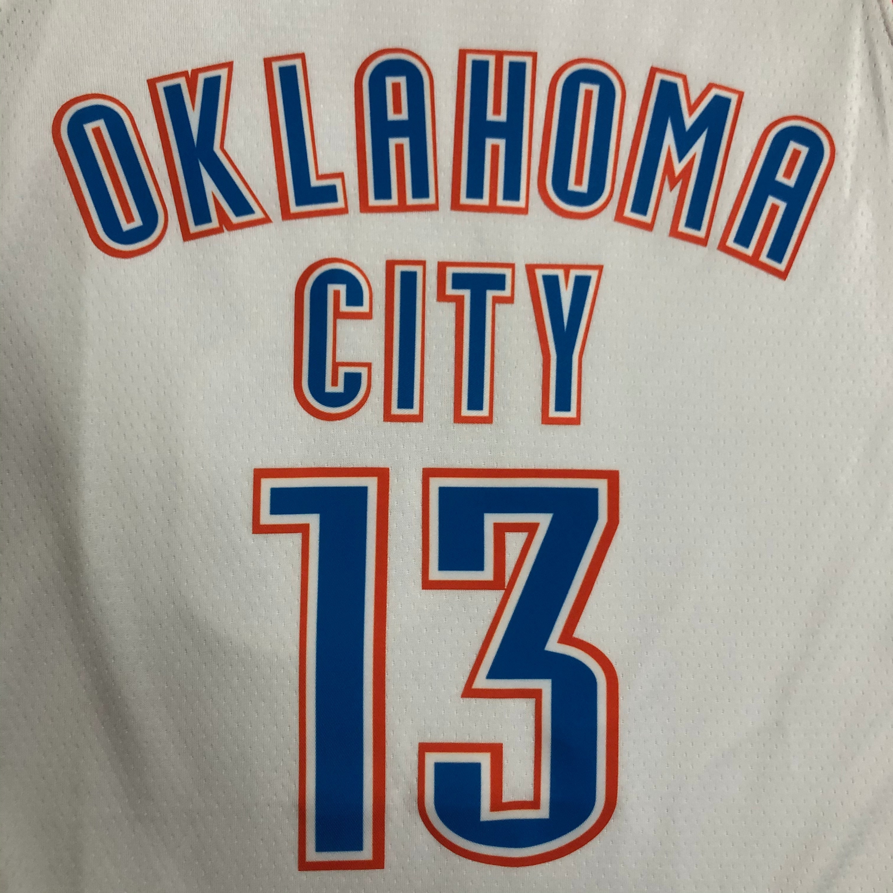 NBA Men Oklahoma City Thunder White #13 HARDEN Jersey High Quality Name and Number Print - leoleo123123
