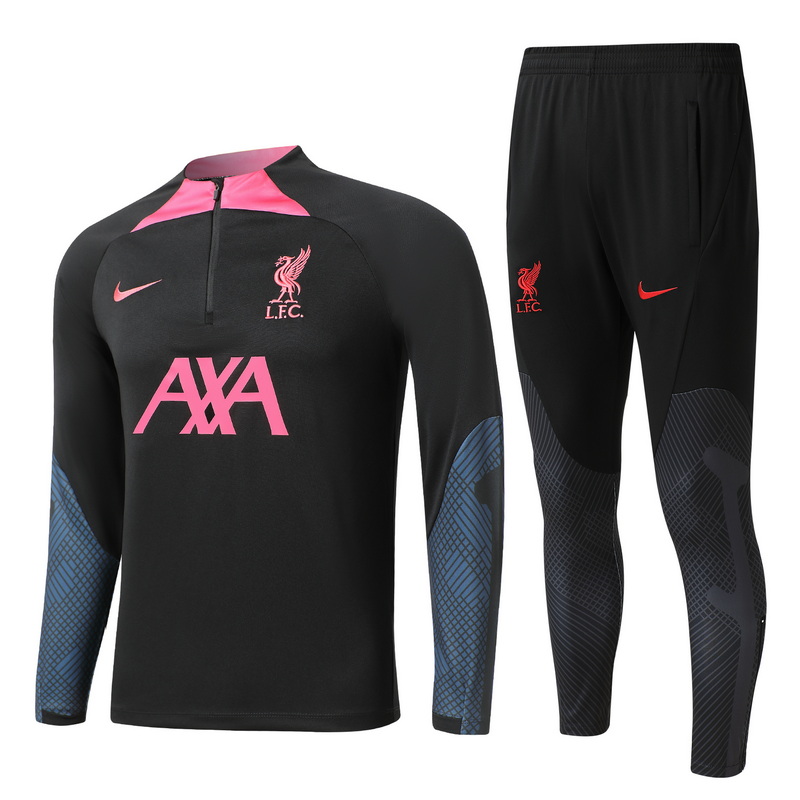 22/23 Liverpool Kids Black Sweater Tracksuit Thai Quality - leoleo123123