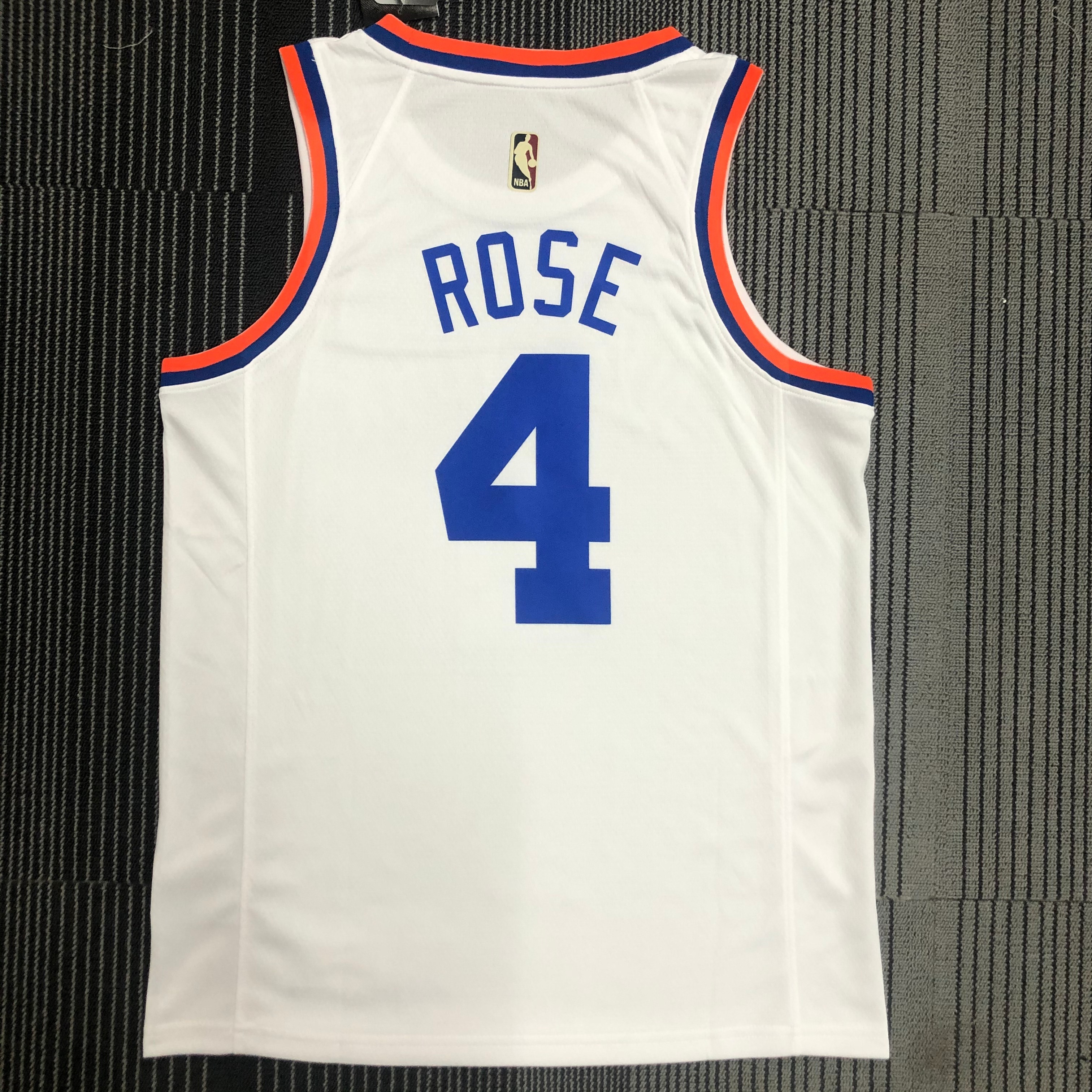 NBA 75th Anniversary Men New York Knicks White #4 ROSE Jersey High Quality Name and Number Print - leoleo123123