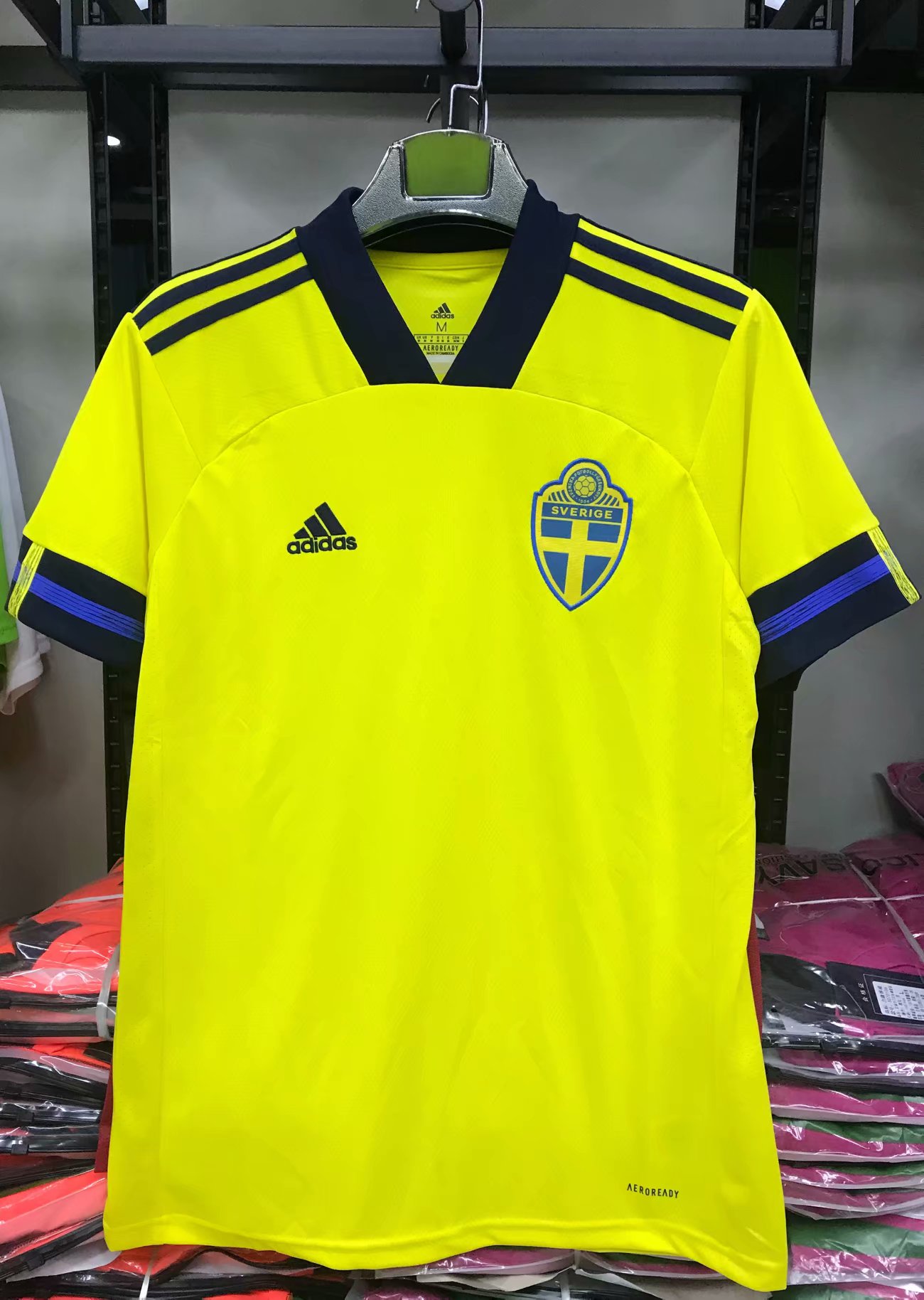 2020 European Sweden Home Soccer Jersey Fans Version 1:1 Quality - leoleo123123