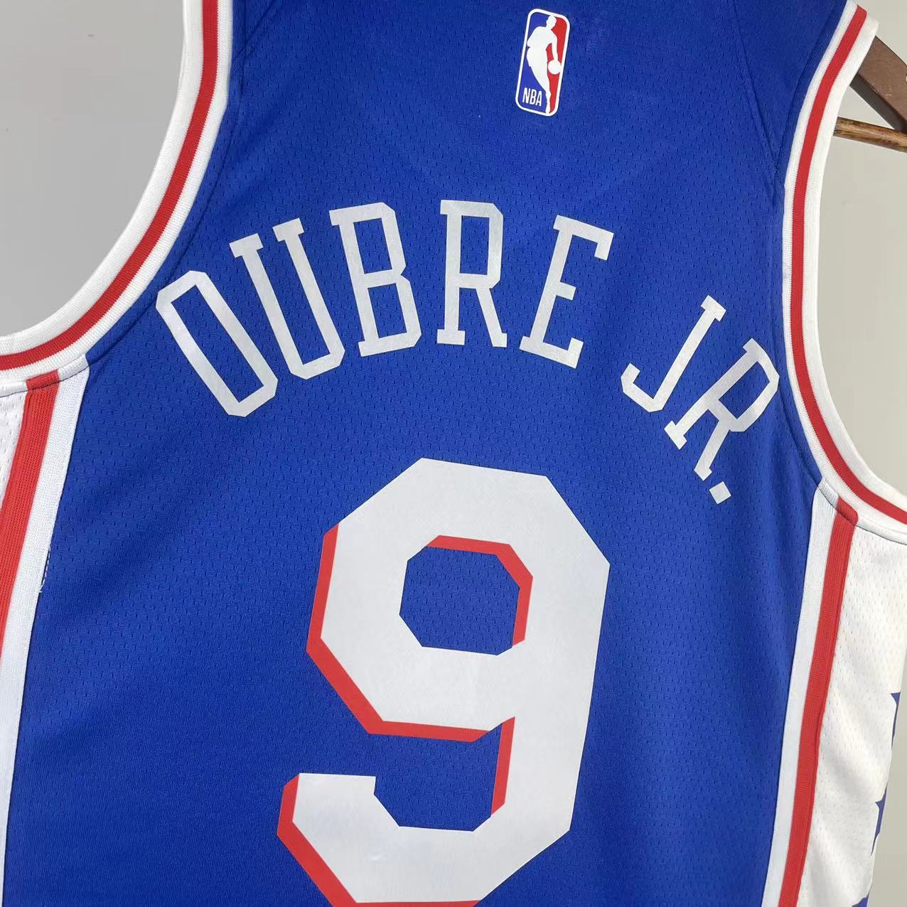 NBA Men 2023 Philadelphia 76ers Blue #9 OUBRE JR. Swingman Jersey - leoleo123123