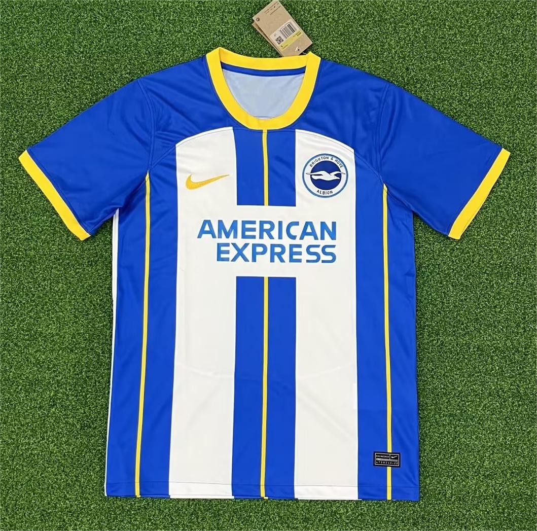 2022/23 Brighton Home Blue White Fans Soccer Jersey - leoleo123123