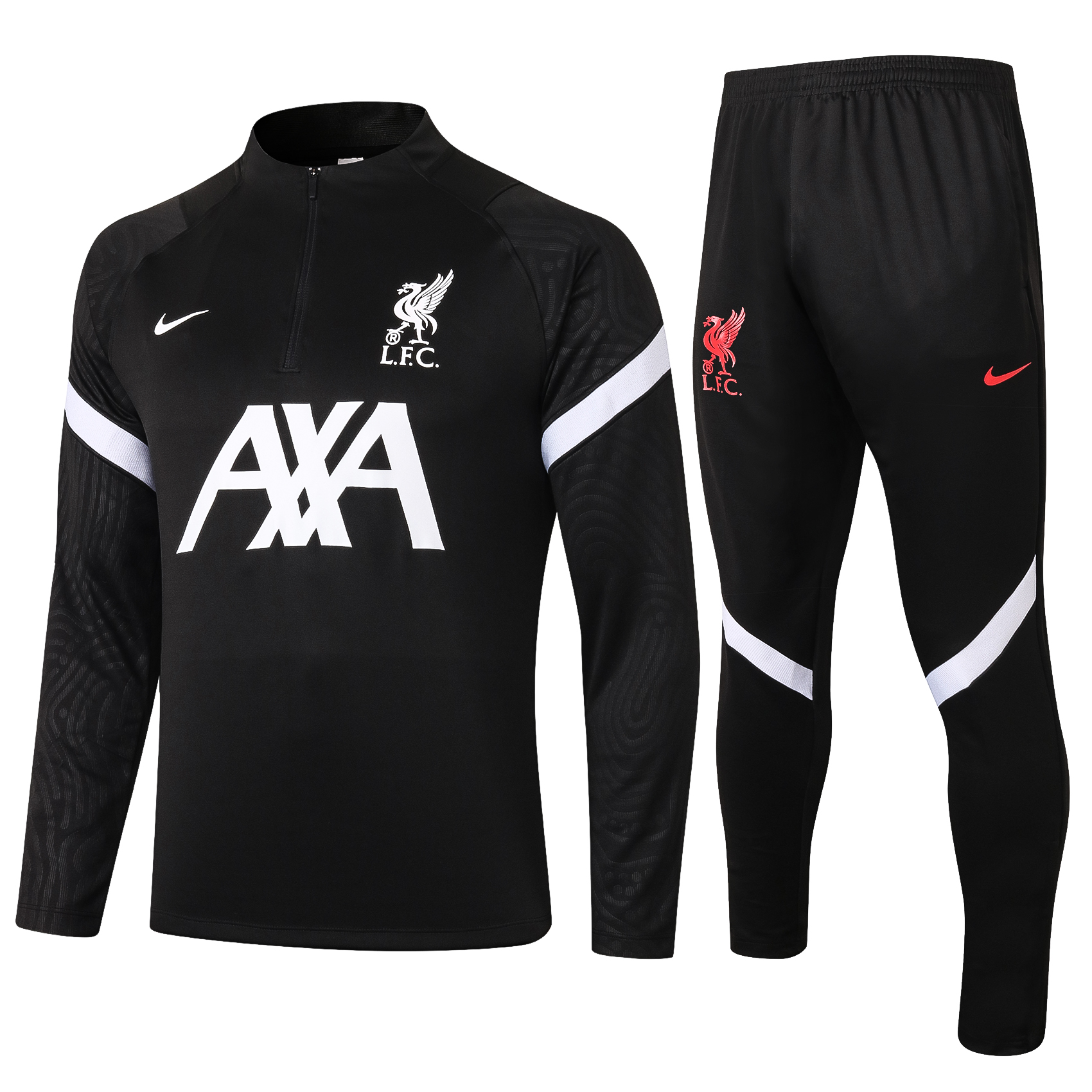 21-22 Liverpool Black Sweater Tracksuit Thai Quality - leoleo123123