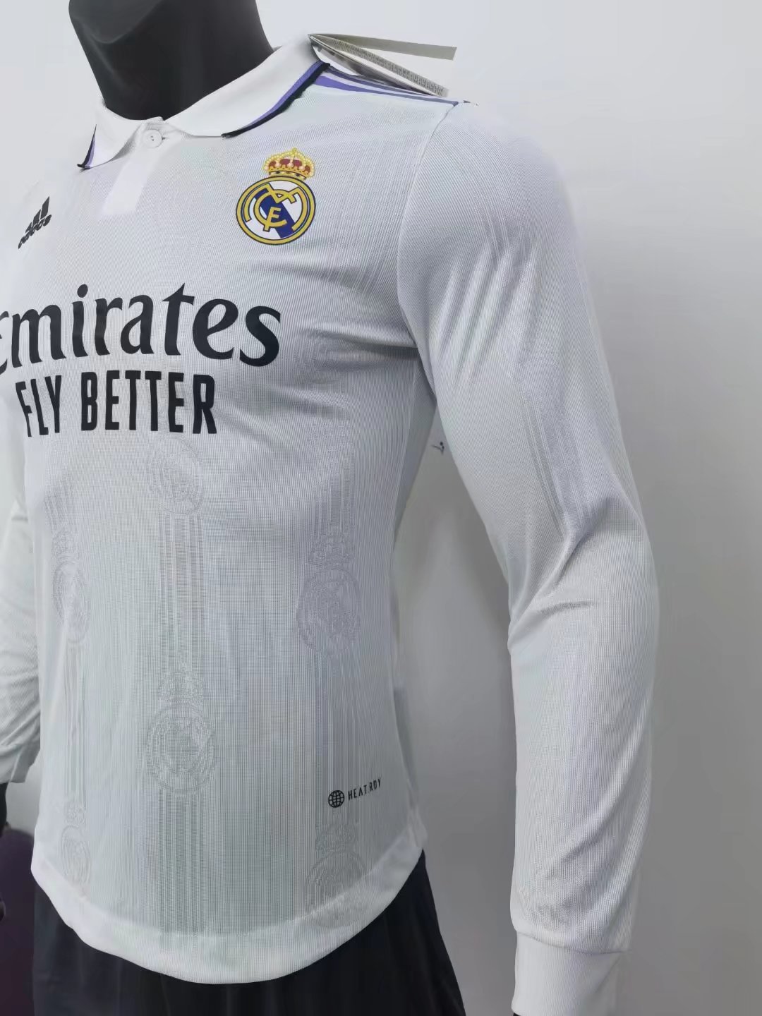 22/23 Real Madrid Home Long Sleeve Jersey Player Version 1:1 Quality - leoleo123123