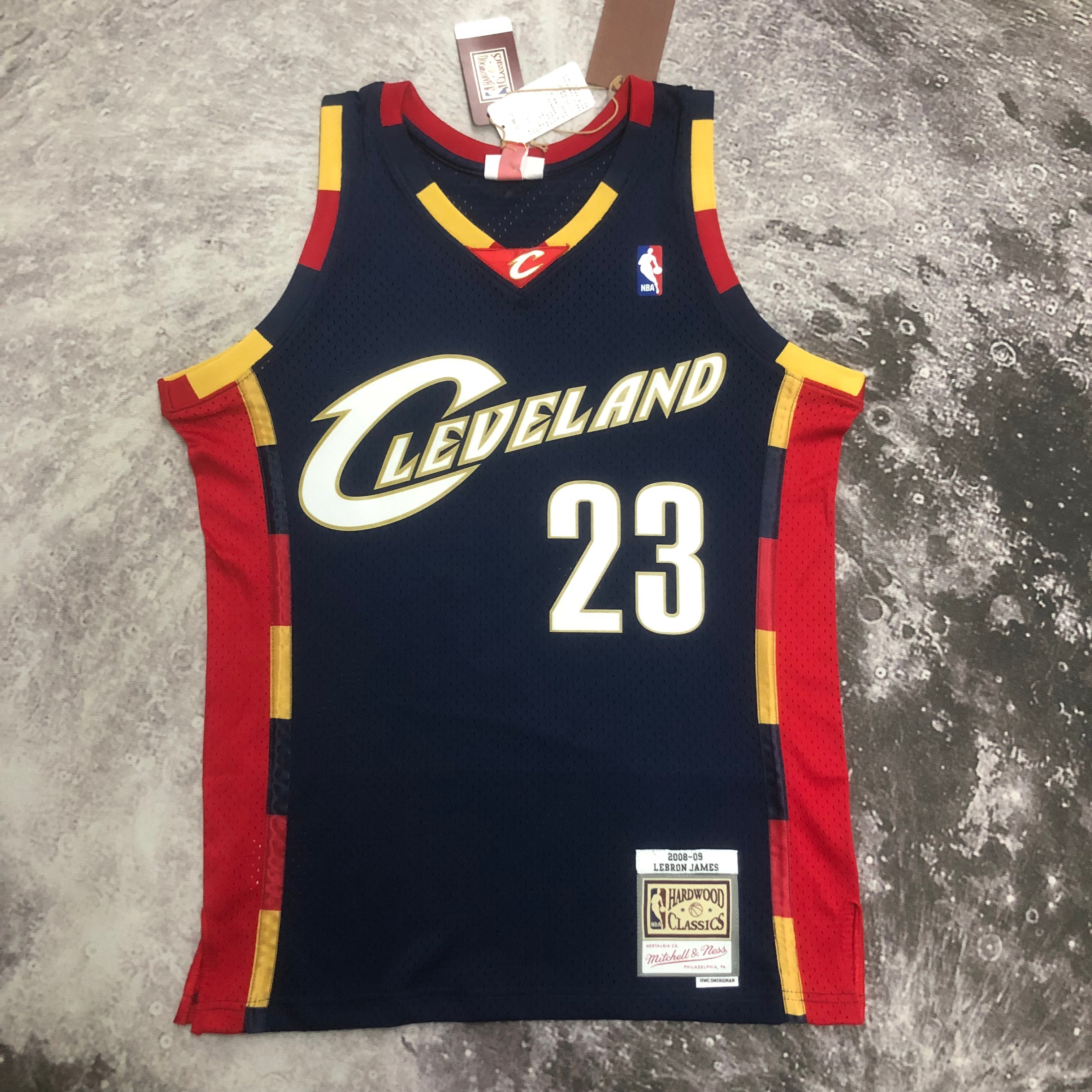 NBA Season 08-09 Men Cleveland Cavaliers Dark Blue #23 JAMES Classics Swingman Jersey - leoleo123123