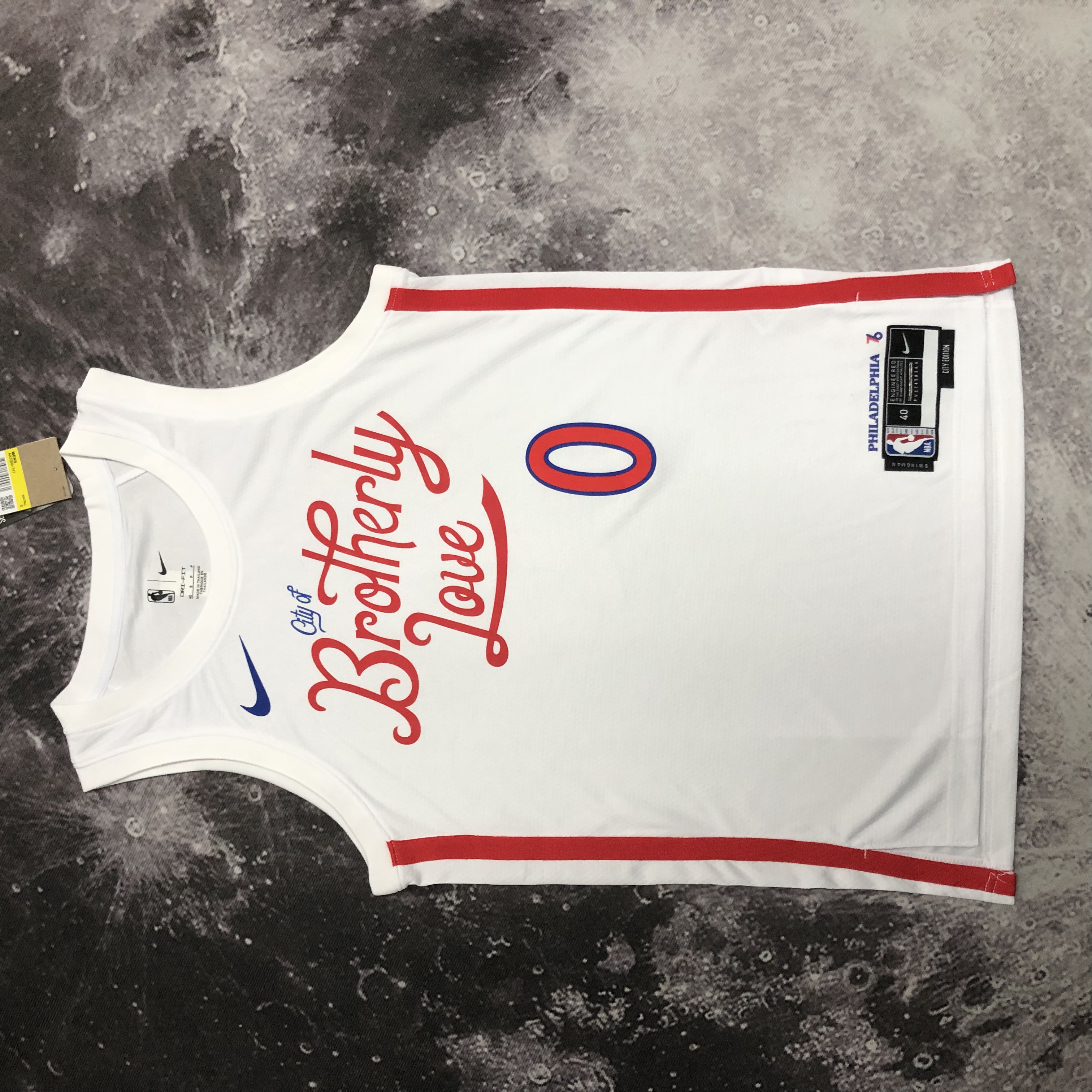 NBA Men Season 2023 Philadelphia 76ers White #0 MAXEY Jersey High Quality Name and Number Print - leoleo123123