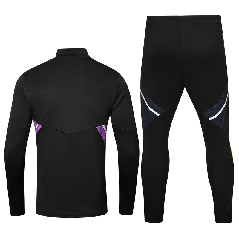 22/23 Real Madrid Black Sweater Tracksuit Thai Quality - leoleo123123