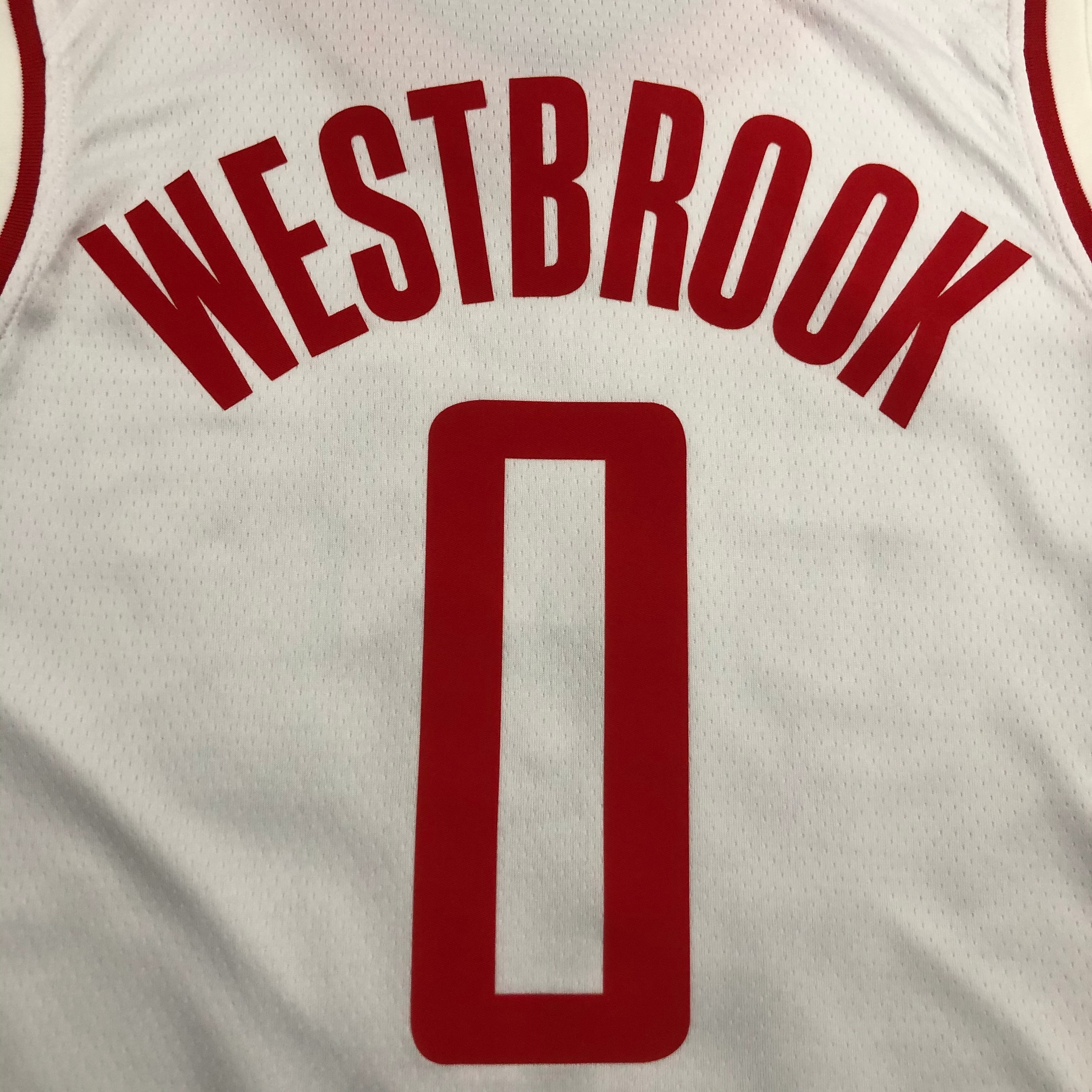 NBA Men Season 2021 Houston Rockets White #0 WESTBROOK Jersey High Quality Name and Number Print - leoleo123123