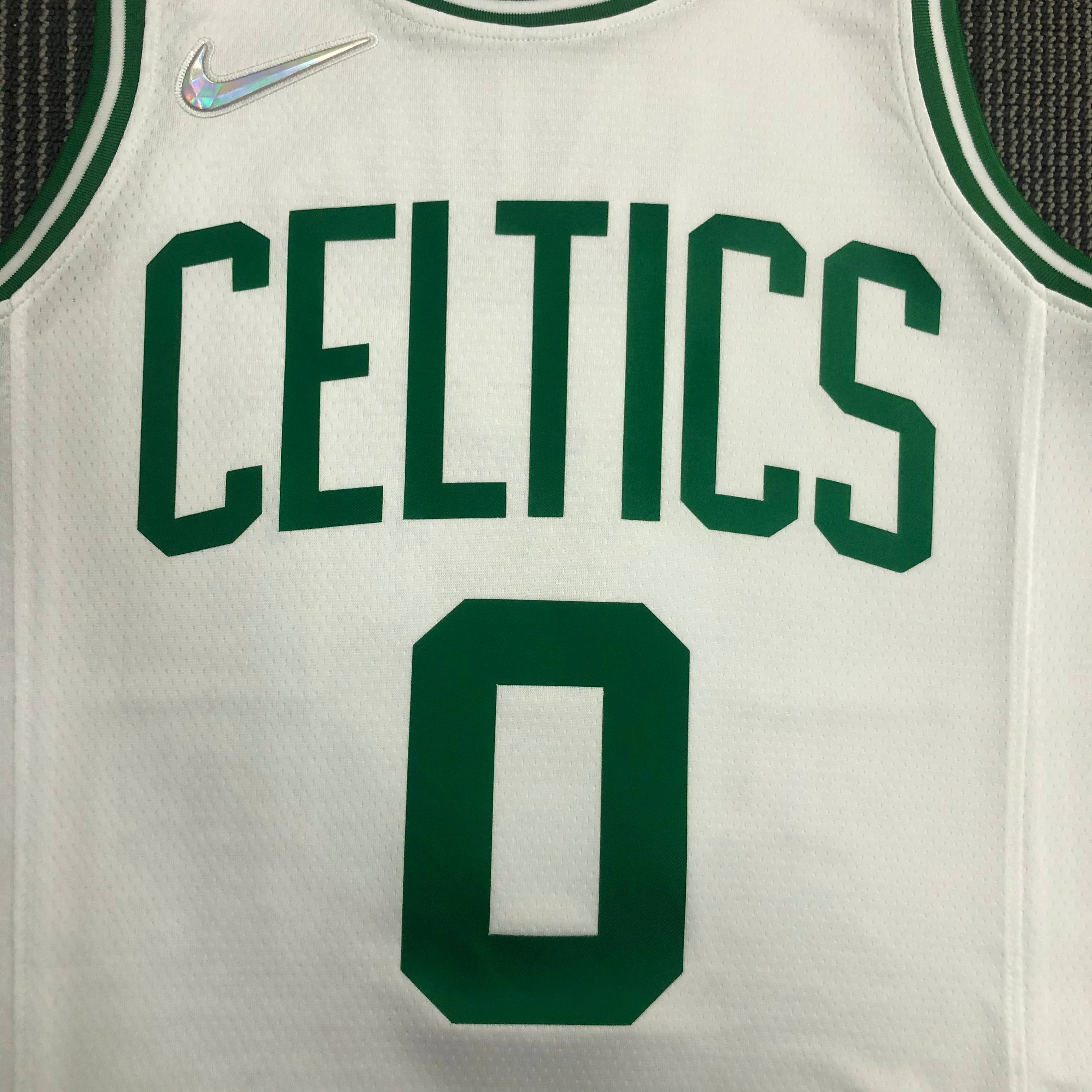 NBA 75th Anniversary Boston Celtics White #0 TATUM Jersey High Quality Name and Number Print - leoleo123123