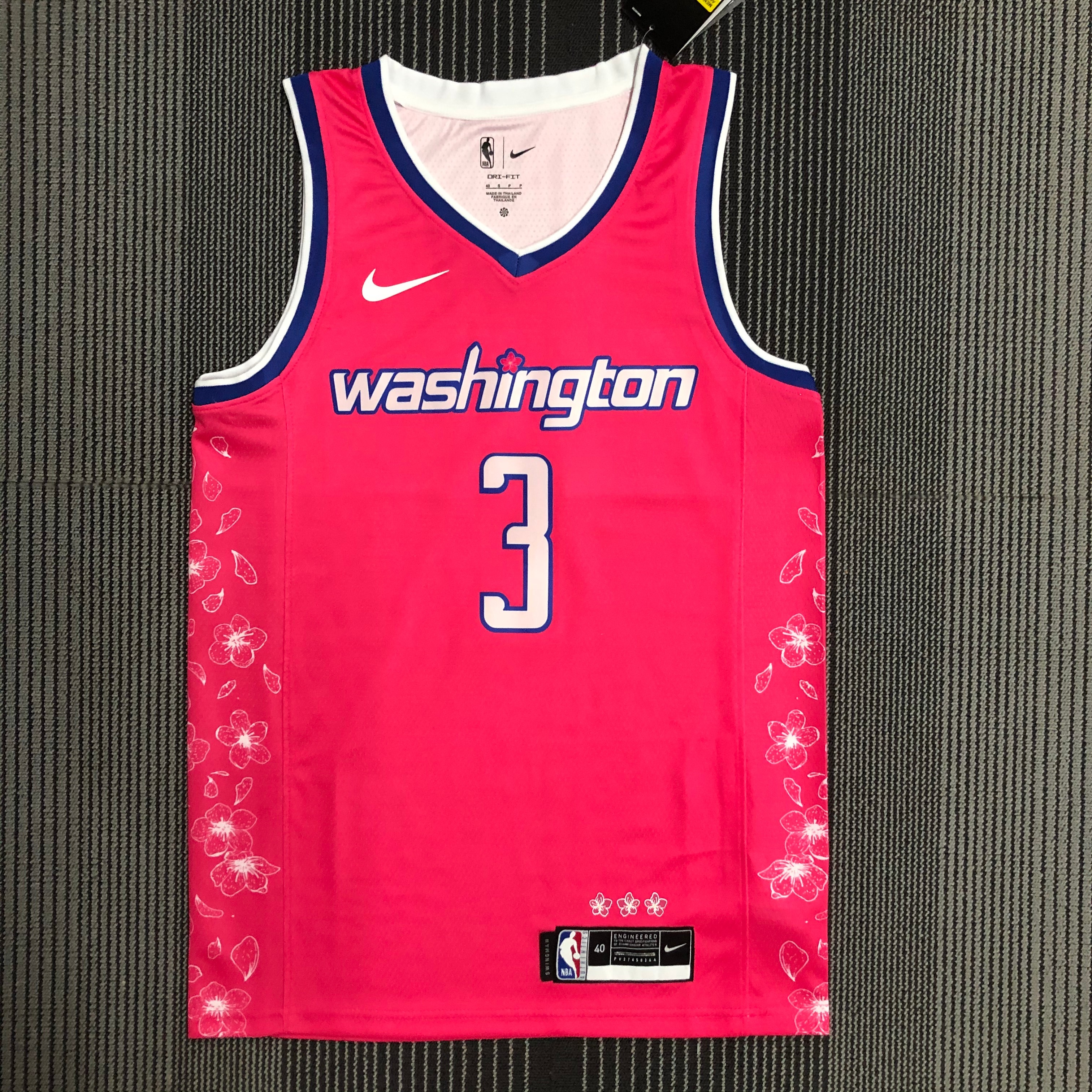 NBA Men Season 2023 Washington Wizards Pink #3 BEAL Jersey High Quality Name and Number Print - leoleo123123